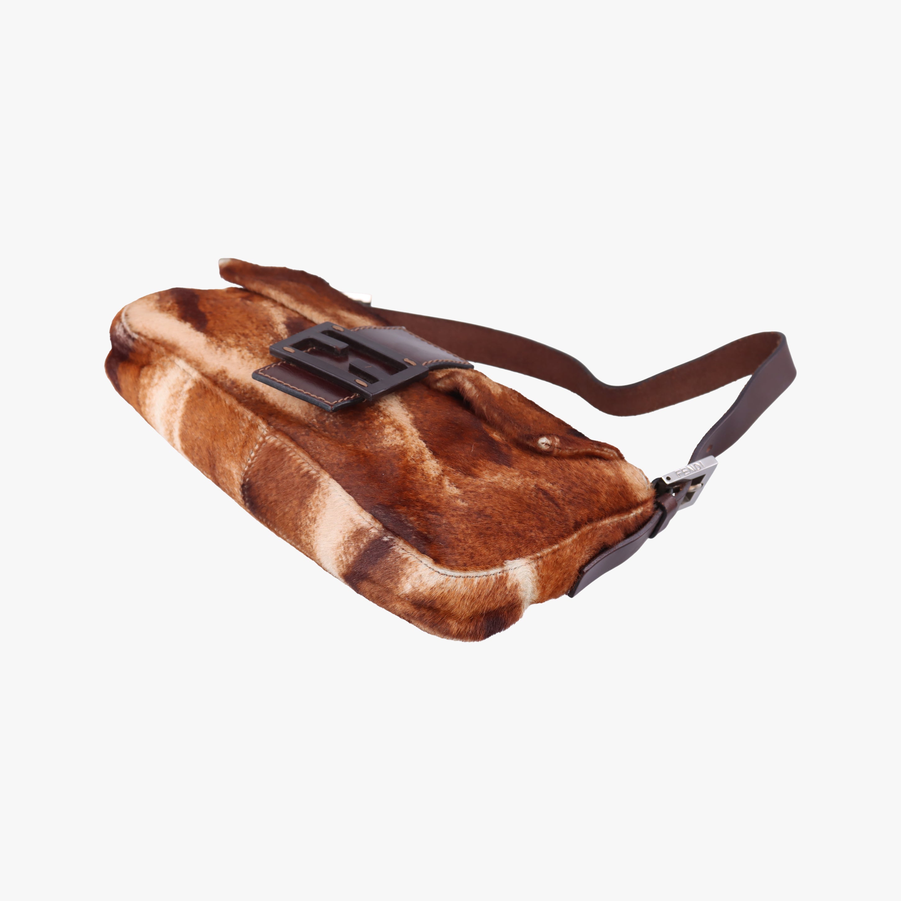 Baguette Brown×Multicolour ponyhair 26424 2372-26424-01-9マンマバケット ブラウン×マルチカラー ハラコ 26424 2372-26424-01-9