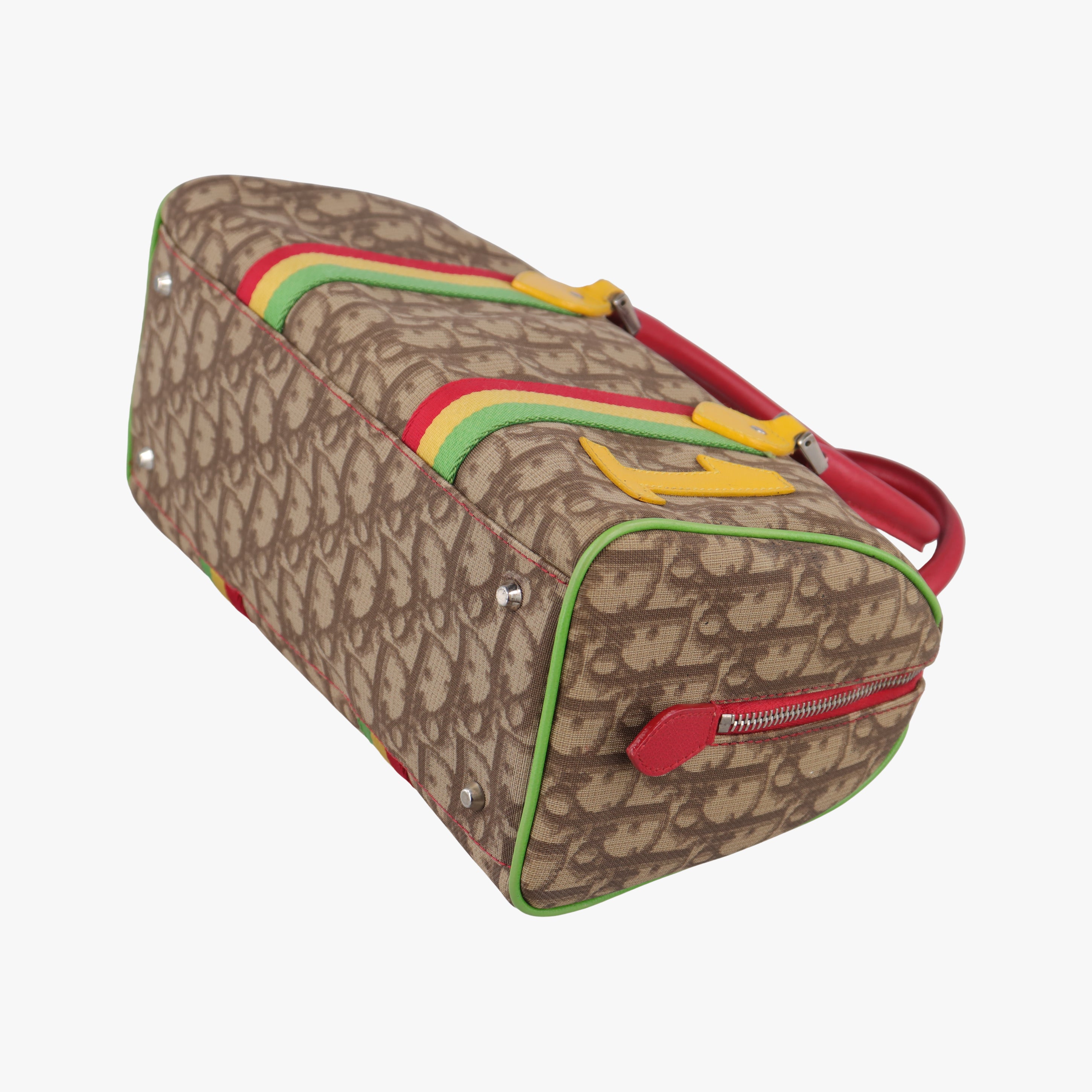 Trotter Brown x Yellow x Red x Green PVC coated canvas leather 05-MA-0094トロッター ブラウン×イエロー×レッド×グリーン PVCコーティングキャンバス レザー 05-MA-0094