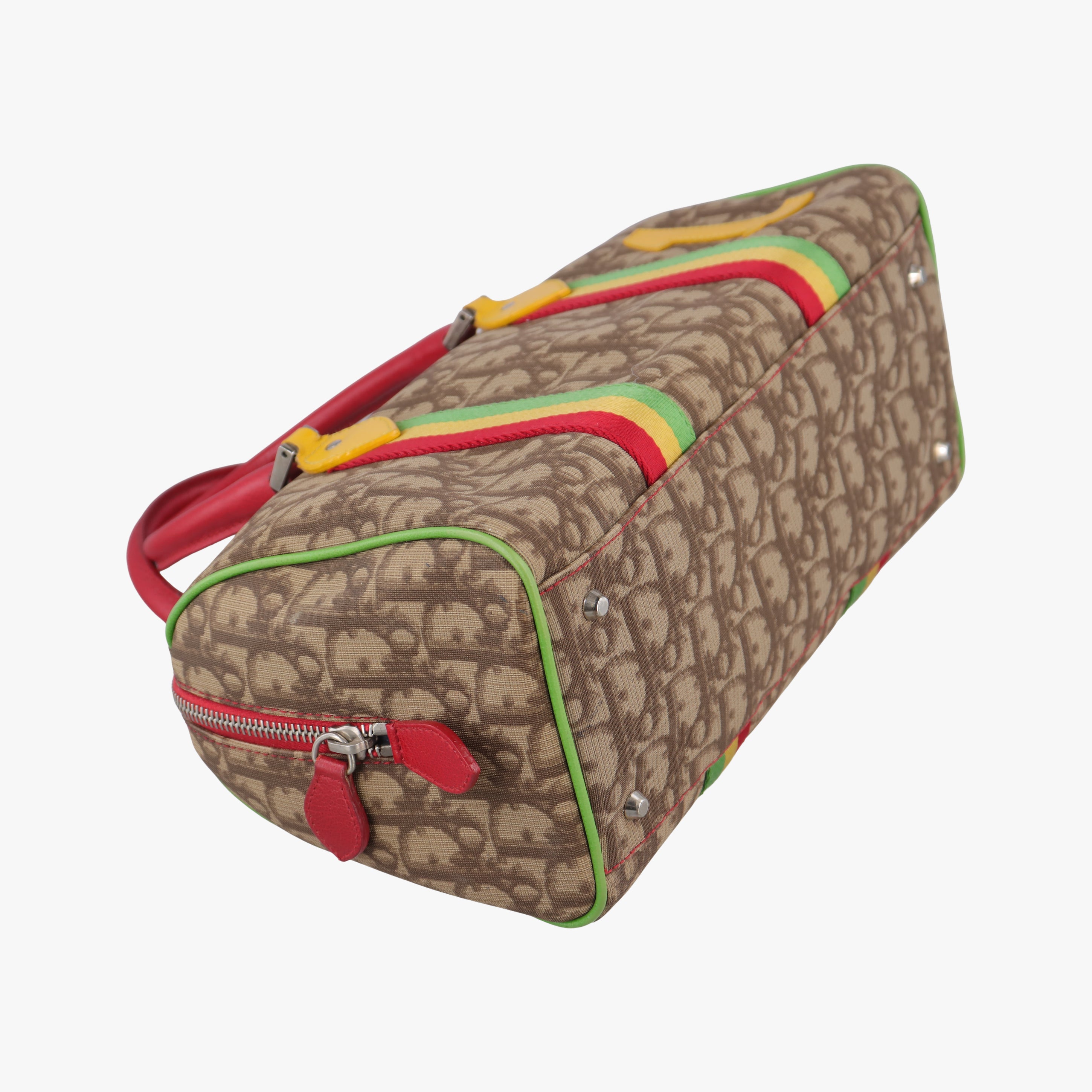 Trotter Brown x Yellow x Red x Green PVC coated canvas leather 05-MA-0094トロッター ブラウン×イエロー×レッド×グリーン PVCコーティングキャンバス レザー 05-MA-0094