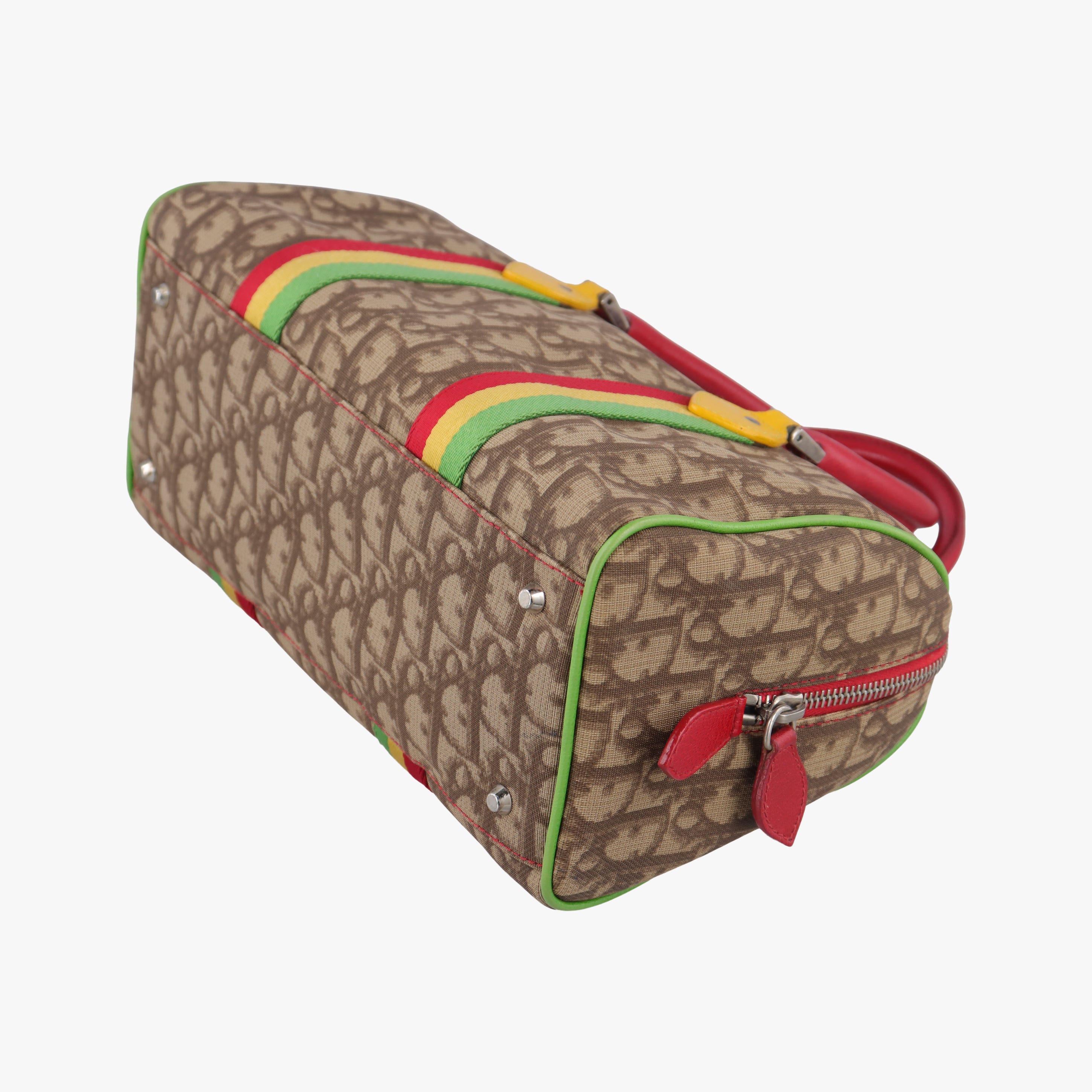 Trotter Brown x Yellow x Red x Green PVC coated canvas leather 05-MA-0094トロッター ブラウン×イエロー×レッド×グリーン PVCコーティングキャンバス レザー 05-MA-0094