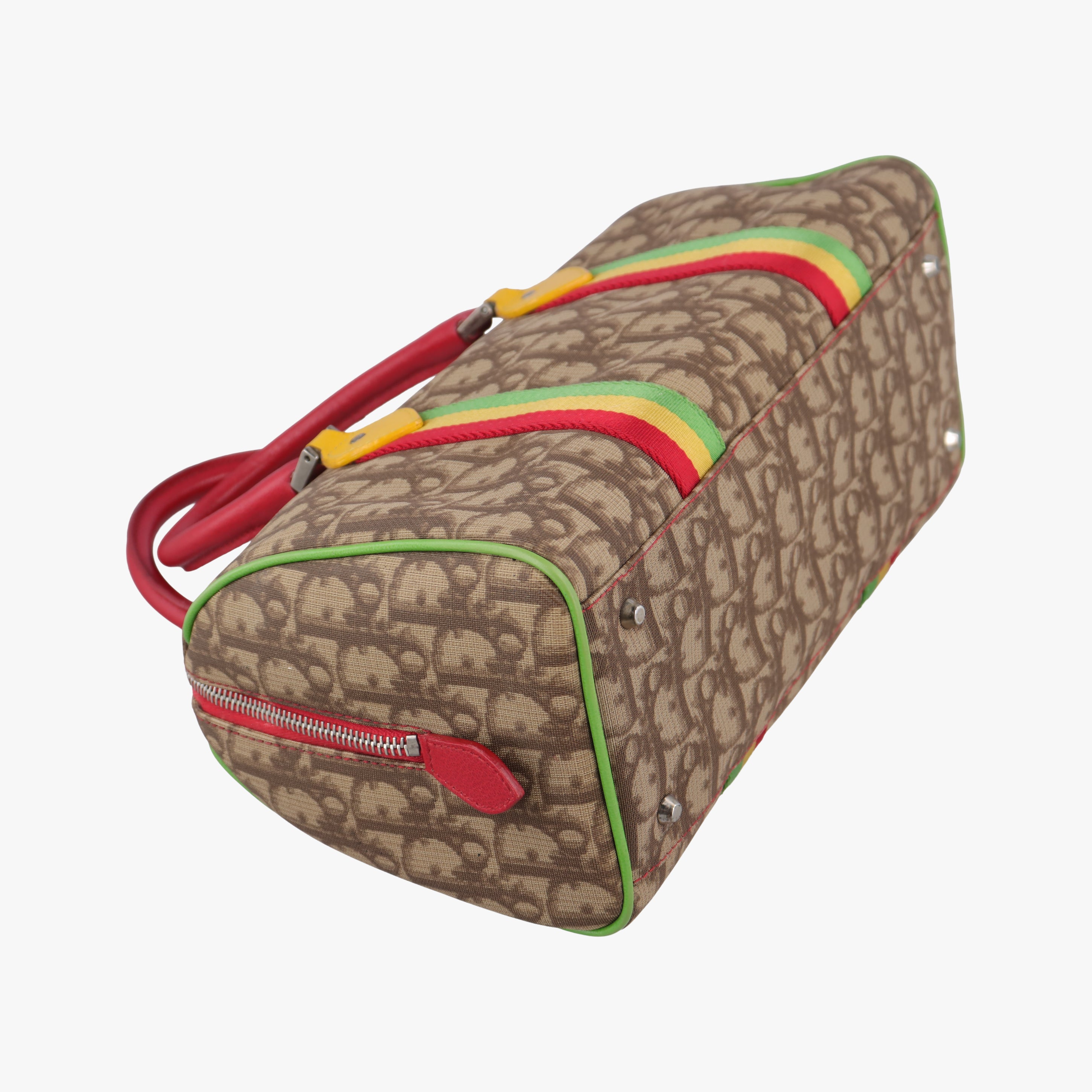 Trotter Brown x Yellow x Red x Green PVC coated canvas leather 05-MA-0094トロッター ブラウン×イエロー×レッド×グリーン PVCコーティングキャンバス レザー 05-MA-0094