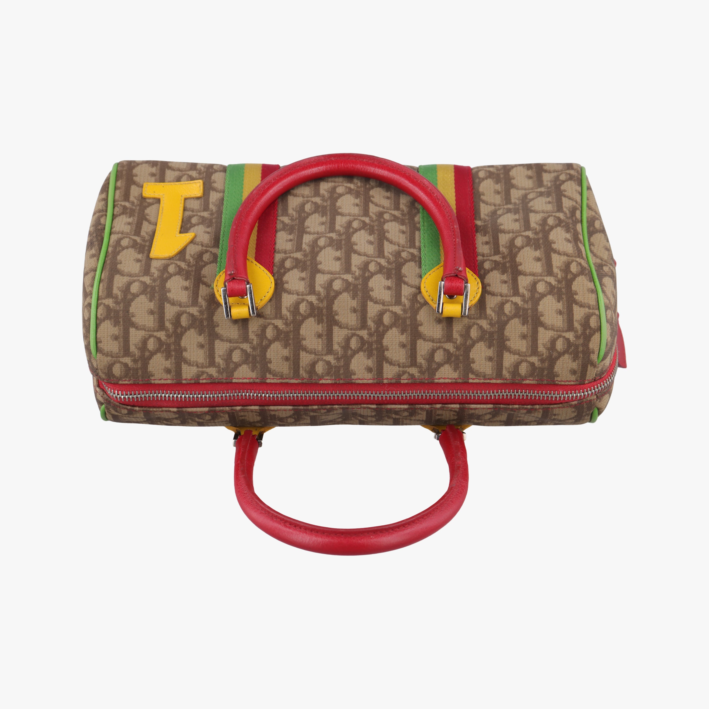 Trotter Brown x Yellow x Red x Green PVC coated canvas leather 05-MA-0094トロッター ブラウン×イエロー×レッド×グリーン PVCコーティングキャンバス レザー 05-MA-0094