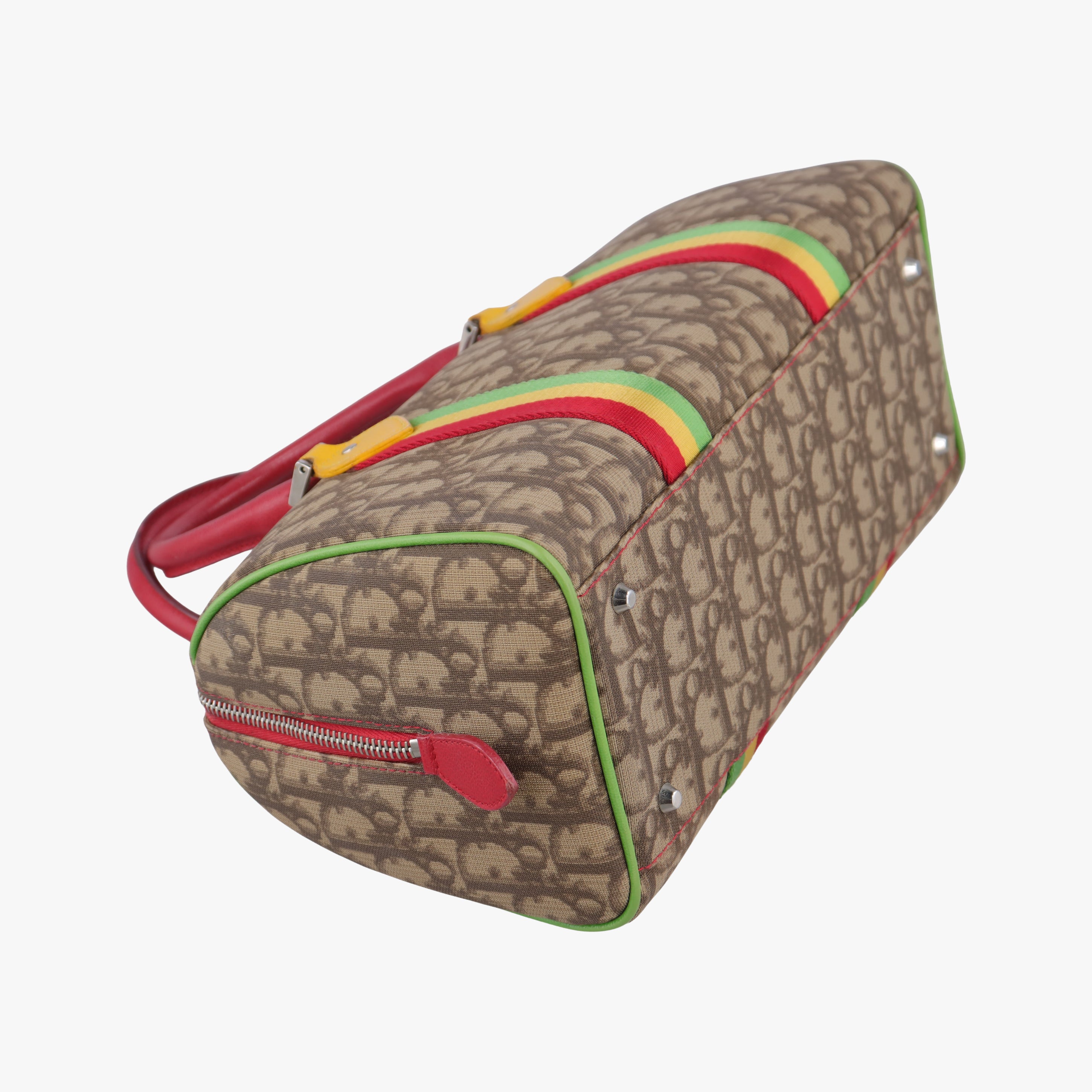 Trotter Beige x Yellow x Red x Green PVC coated canvas leather 05-MA-0054トロッター ベージュ×イエロー×レッド×グリーン PVCコーティングキャンバス レザー 05-MA-0054