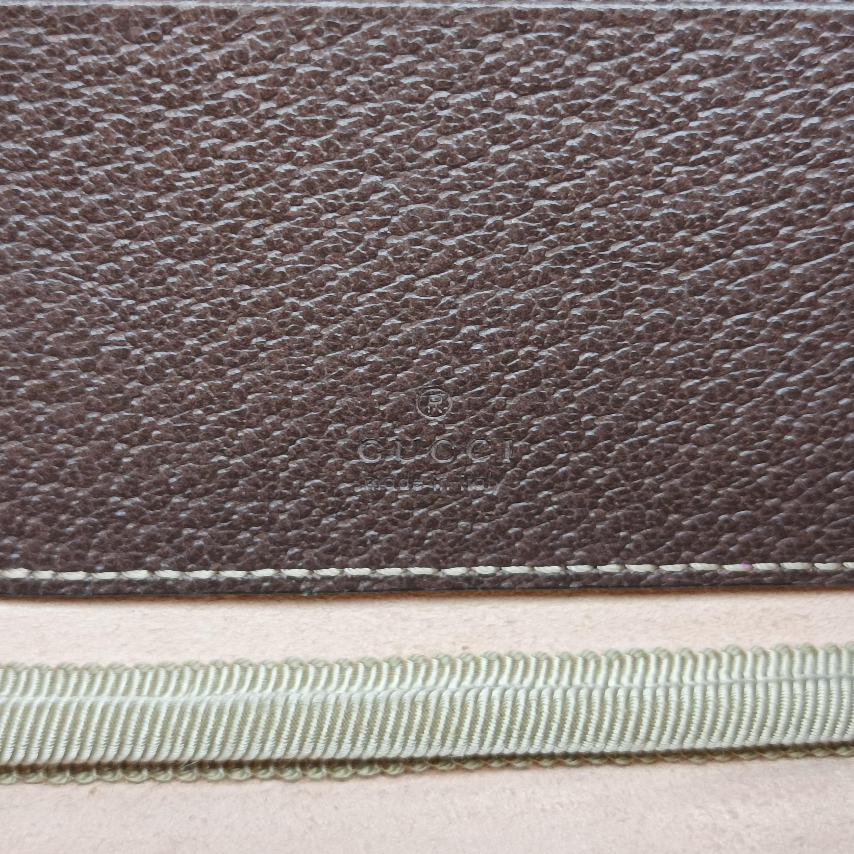 Ophidia Brown×green×red PVC coated canvas x leather 519308 オフィディア ブラウン×グリーン×レッド PVCコーティングキャンバス×レザー 519308