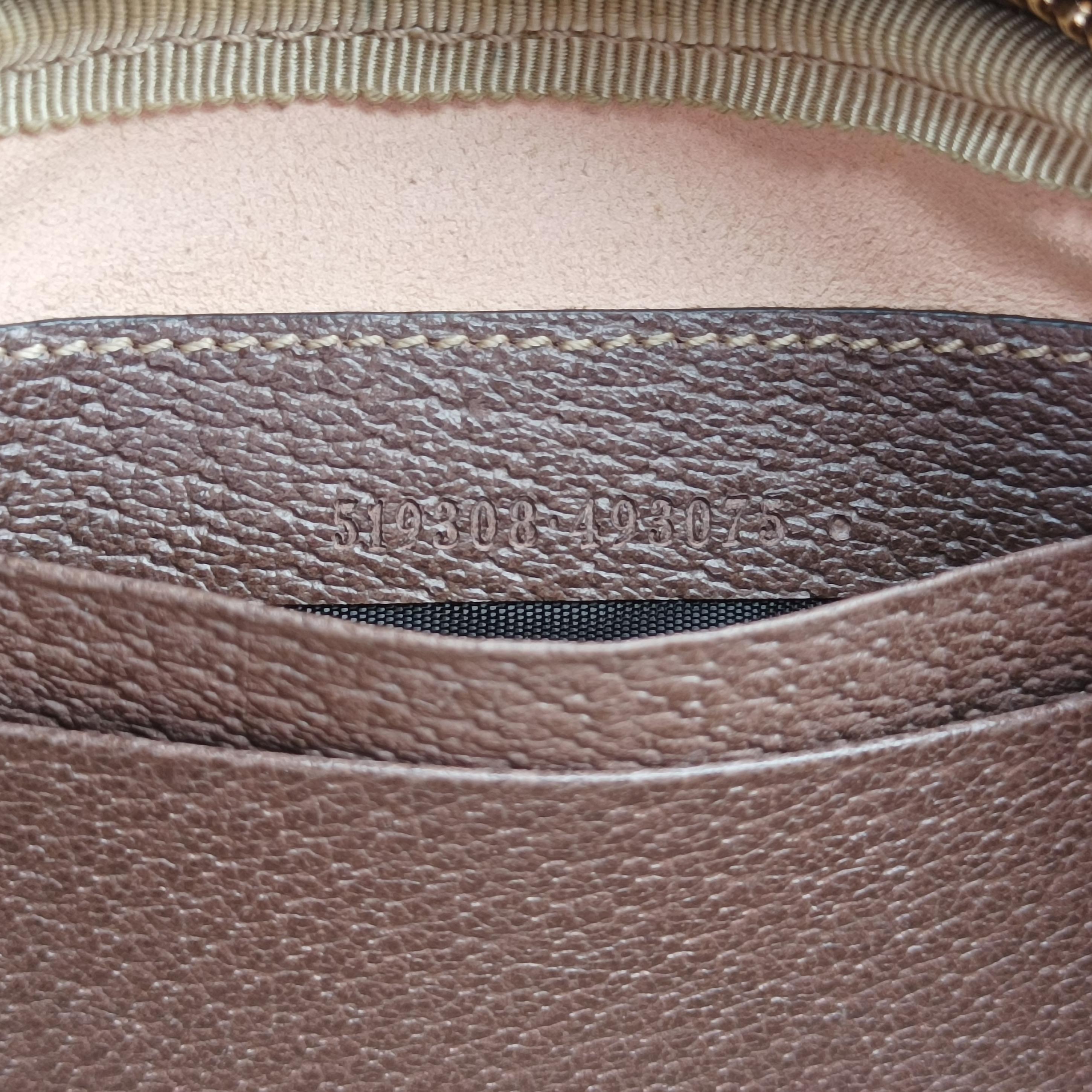 Ophidia Brown×green×red PVC coated canvas x leather 519308 オフィディア ブラウン×グリーン×レッド PVCコーティングキャンバス×レザー 519308