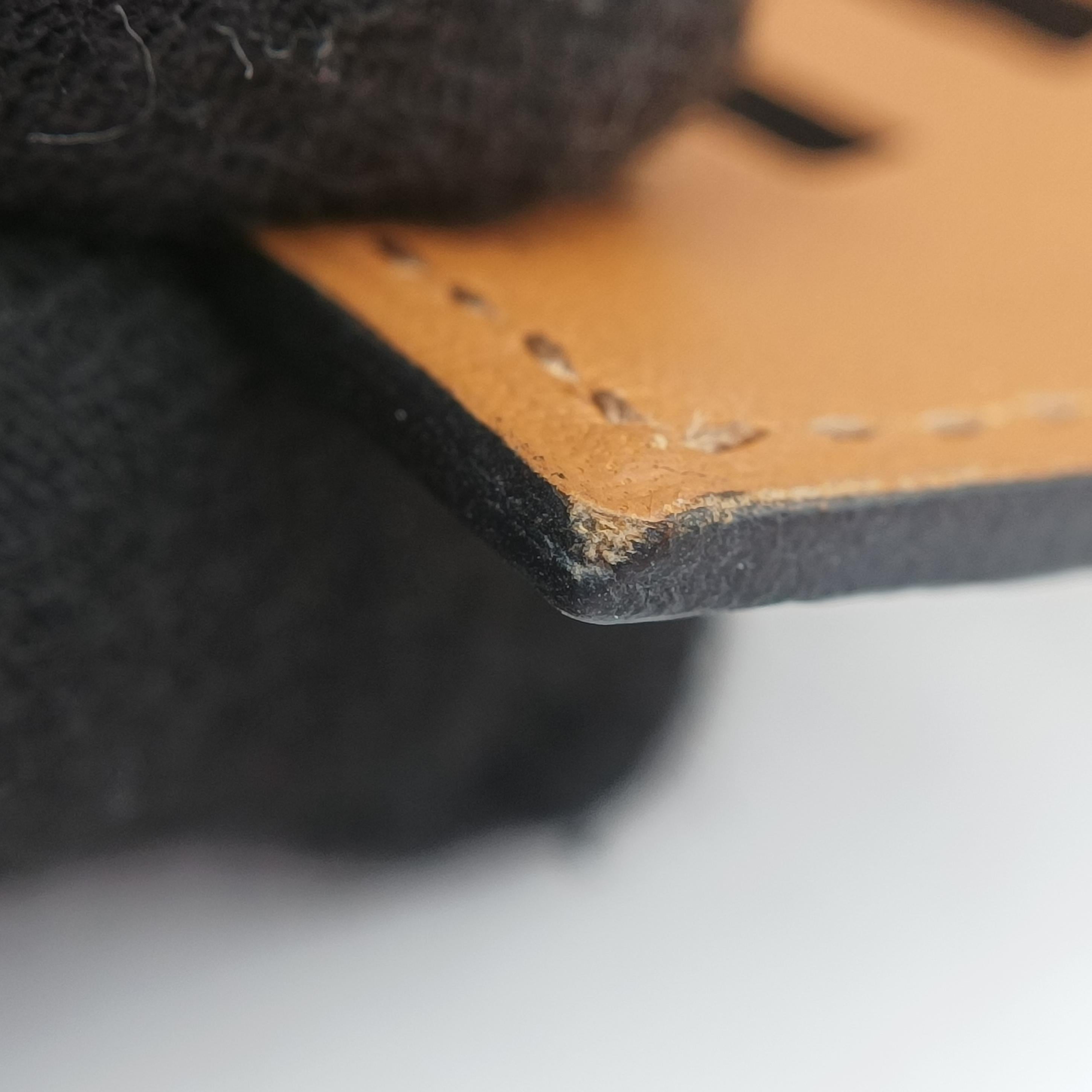 Collier de Chien Black×silver Leather x GP S N▢Q 40コリエ ド シアン ブラック×シルバー レザー×GP S N▢Q 40