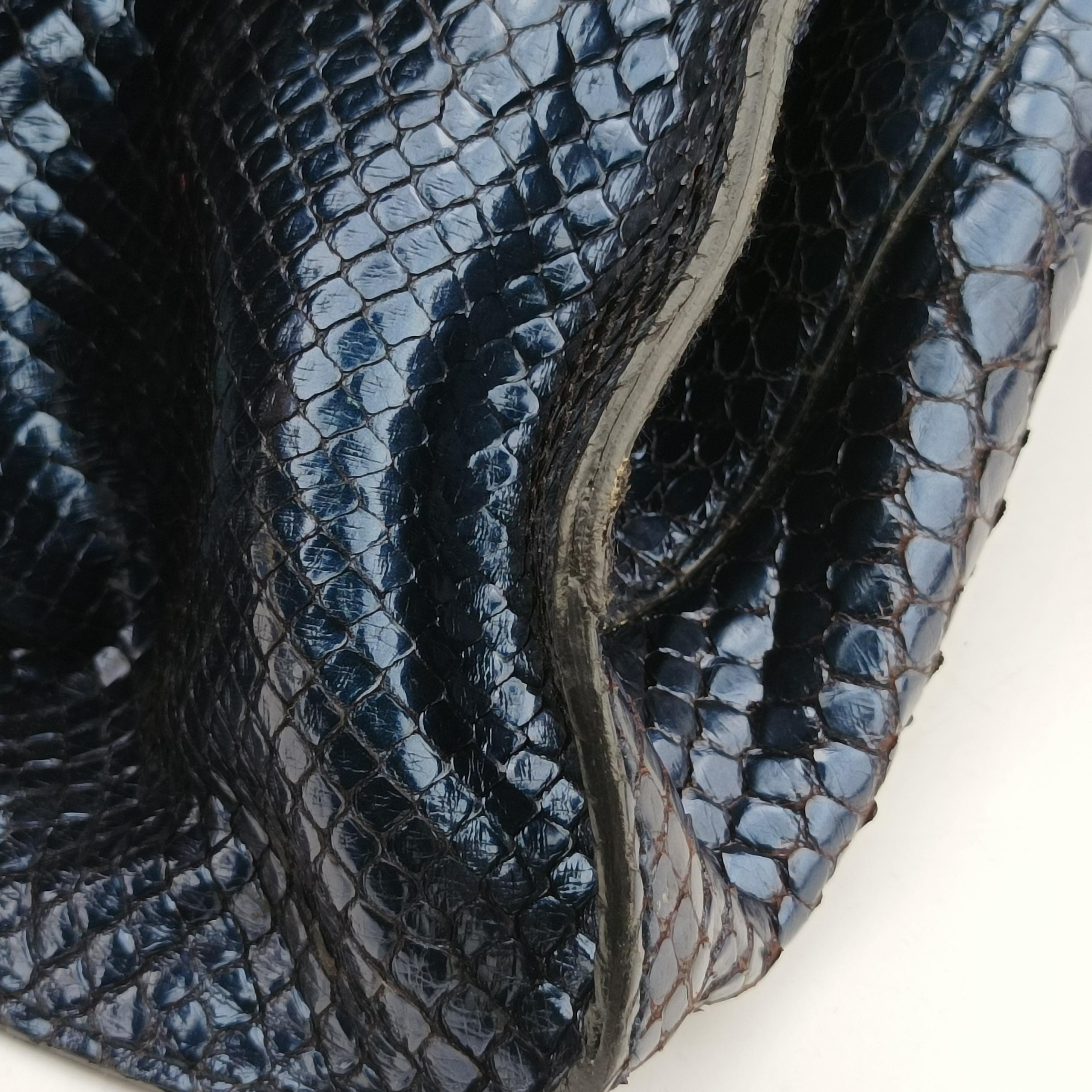 Stirrup Exotic Horsebit Navy snakeskin 296855 H012533357スターラップ エキゾチック ホースビット ネイビー ヘビ革 296855 H012533357