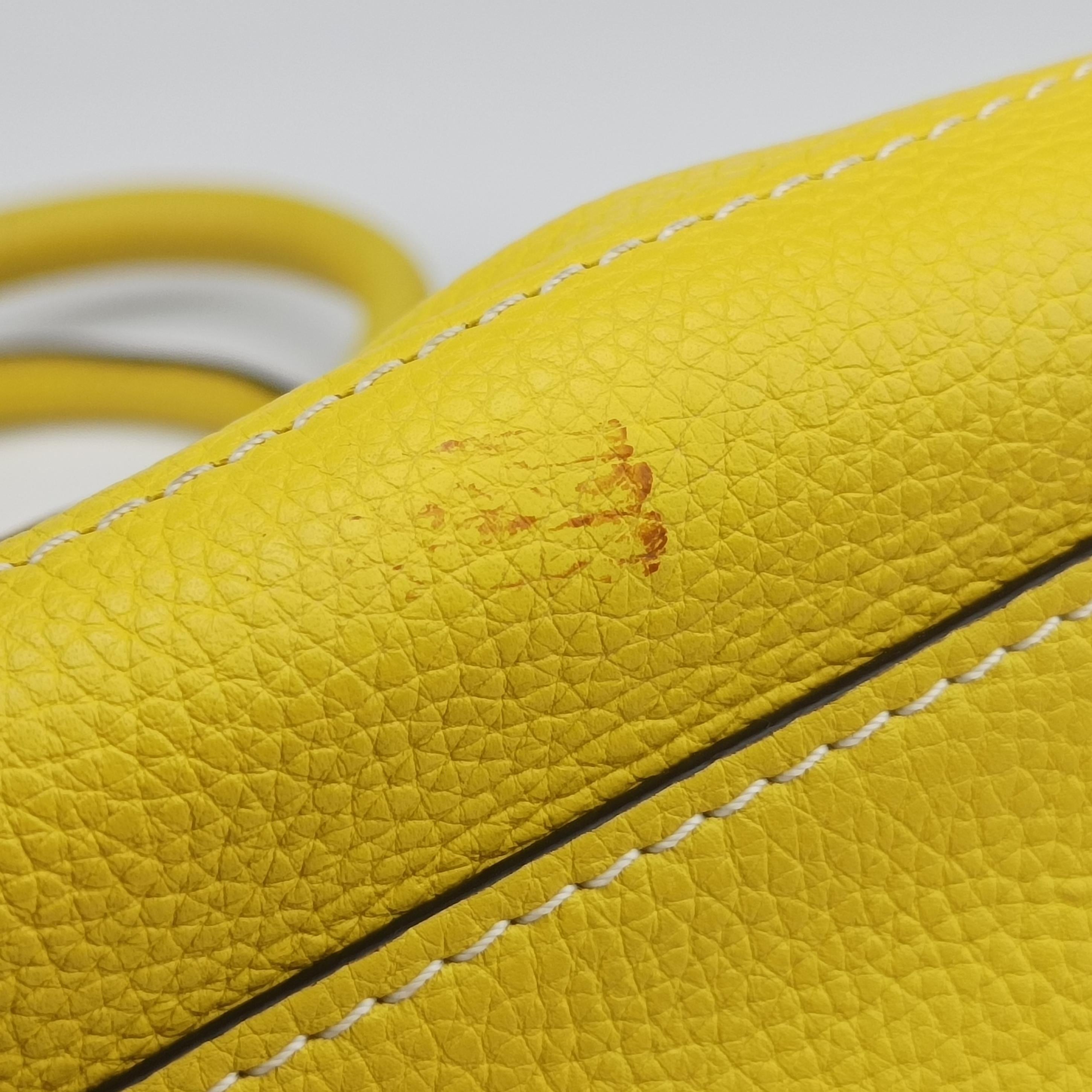 Luggage Mini Shopper Yellow Leather S-AT-0132 S-ZP-0132ラゲージミニショッパー イエロー レザー S-AT-0132 S-ZP-0132