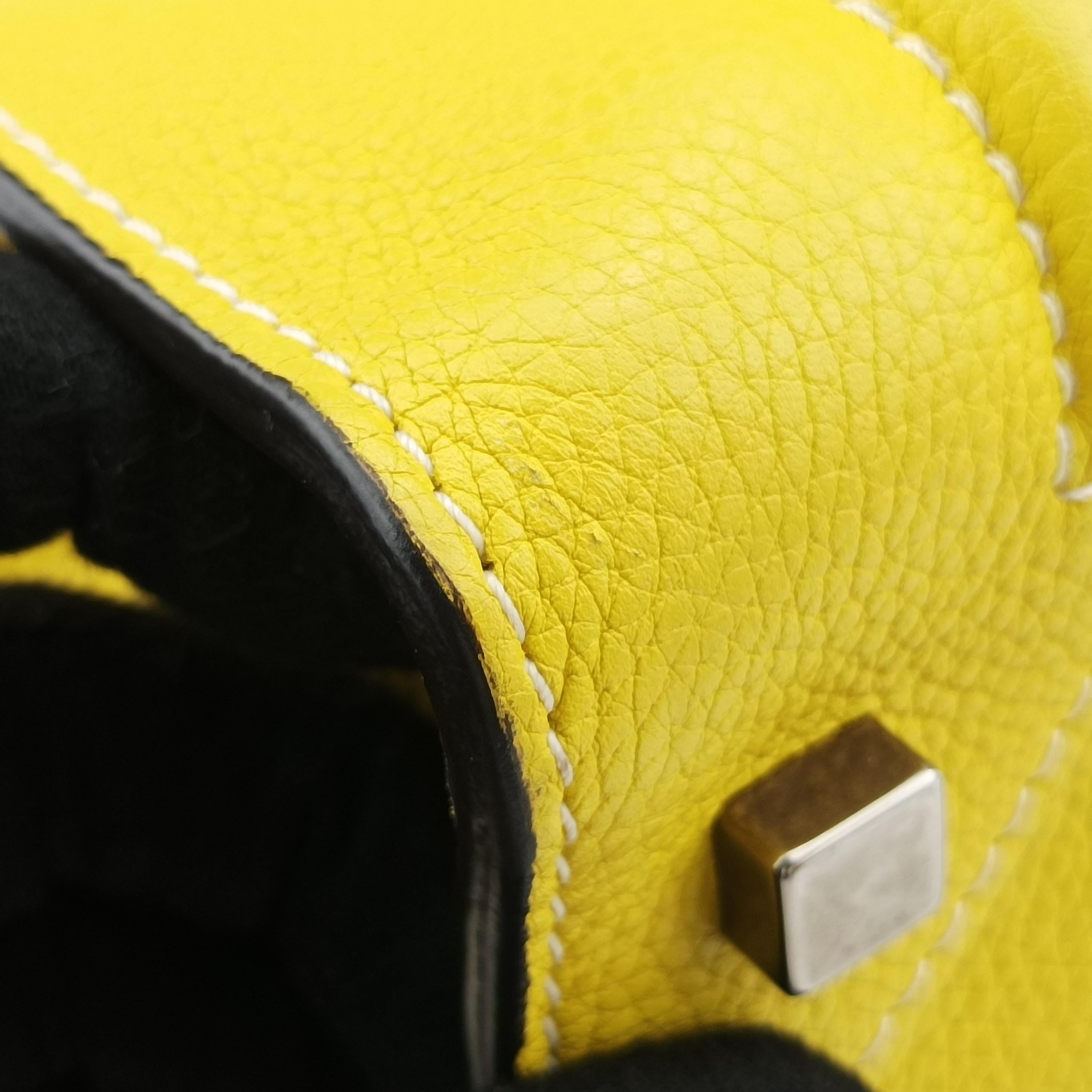 Luggage Mini Shopper Yellow Leather S-AT-0132 S-ZP-0132ラゲージミニショッパー イエロー レザー S-AT-0132 S-ZP-0132