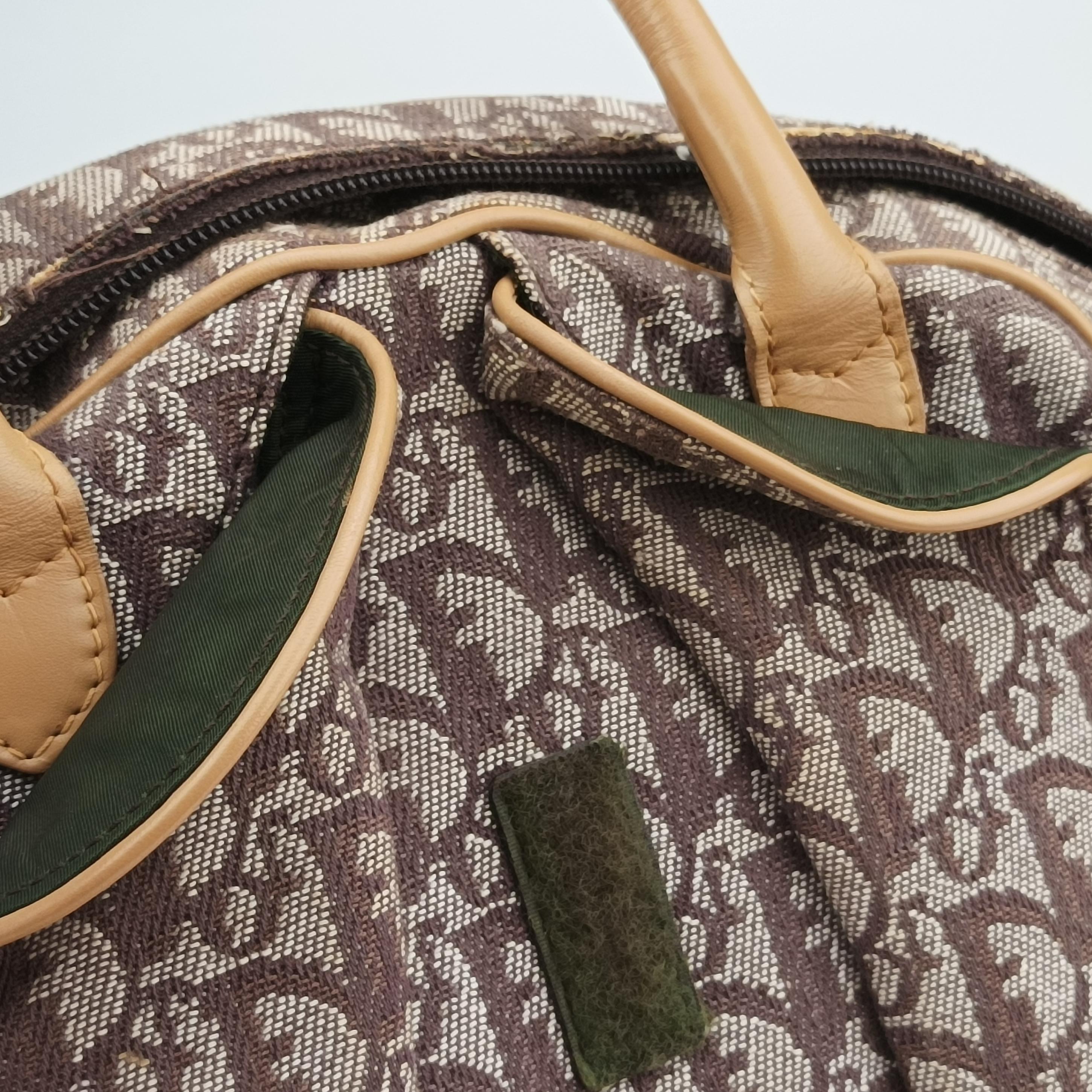 double saddlebag beige×burgundy Jacquard×Leather MA-1001ダブルサドルバッグ ベージュ×ワインレッド ジャガード×レザー MA-1001
