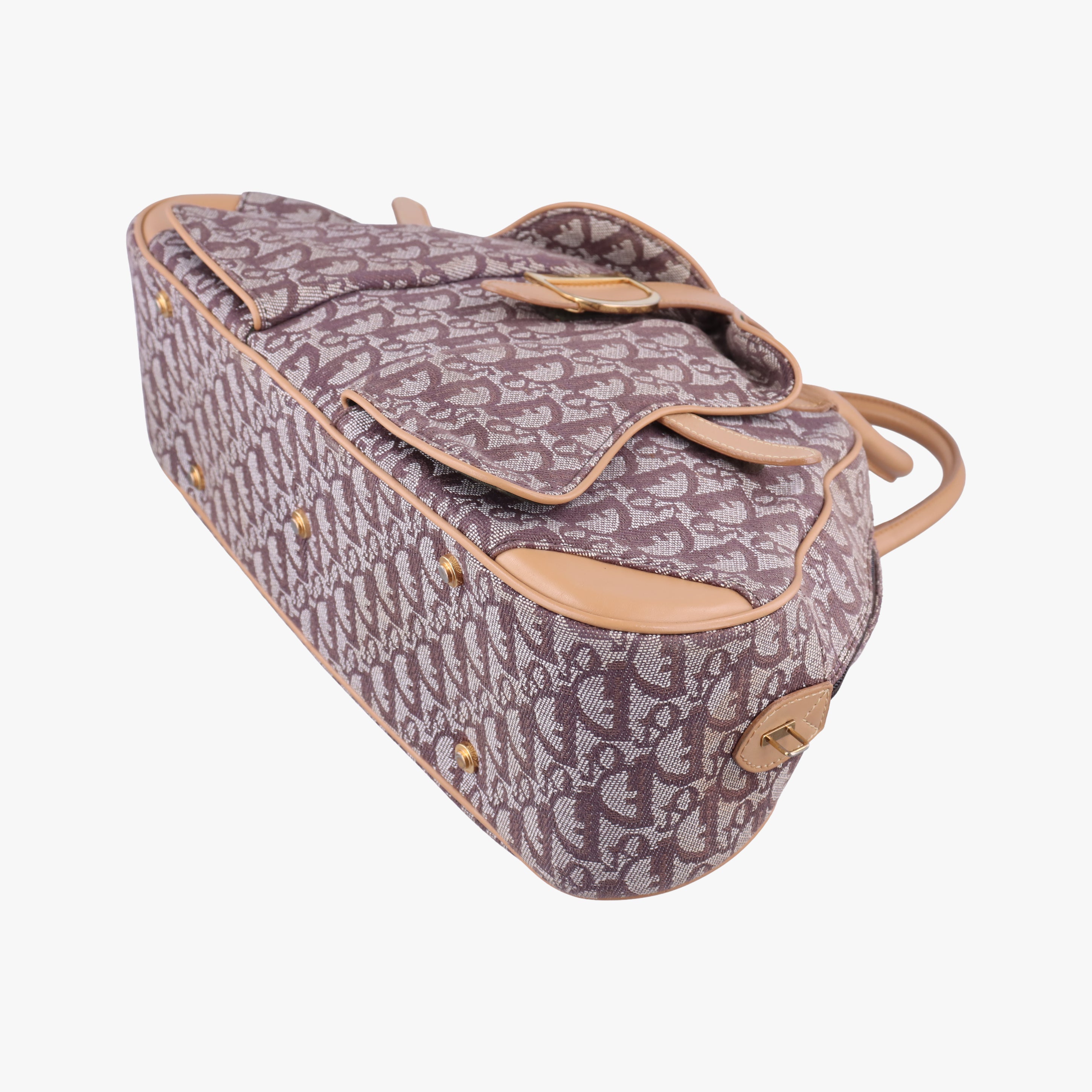 double saddlebag beige×burgundy Jacquard×Leather MA-1001ダブルサドルバッグ ベージュ×ワインレッド ジャガード×レザー MA-1001