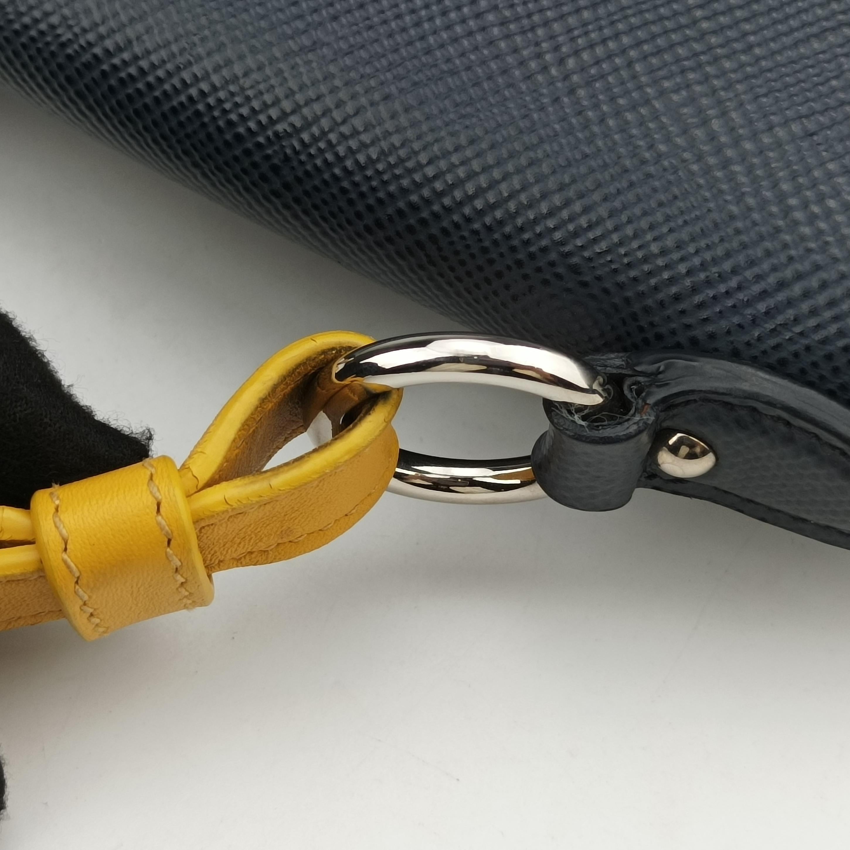 Monochrome navy SAFFIANO Leather 59モノクロ ネイビー サフィアーノレザー 59