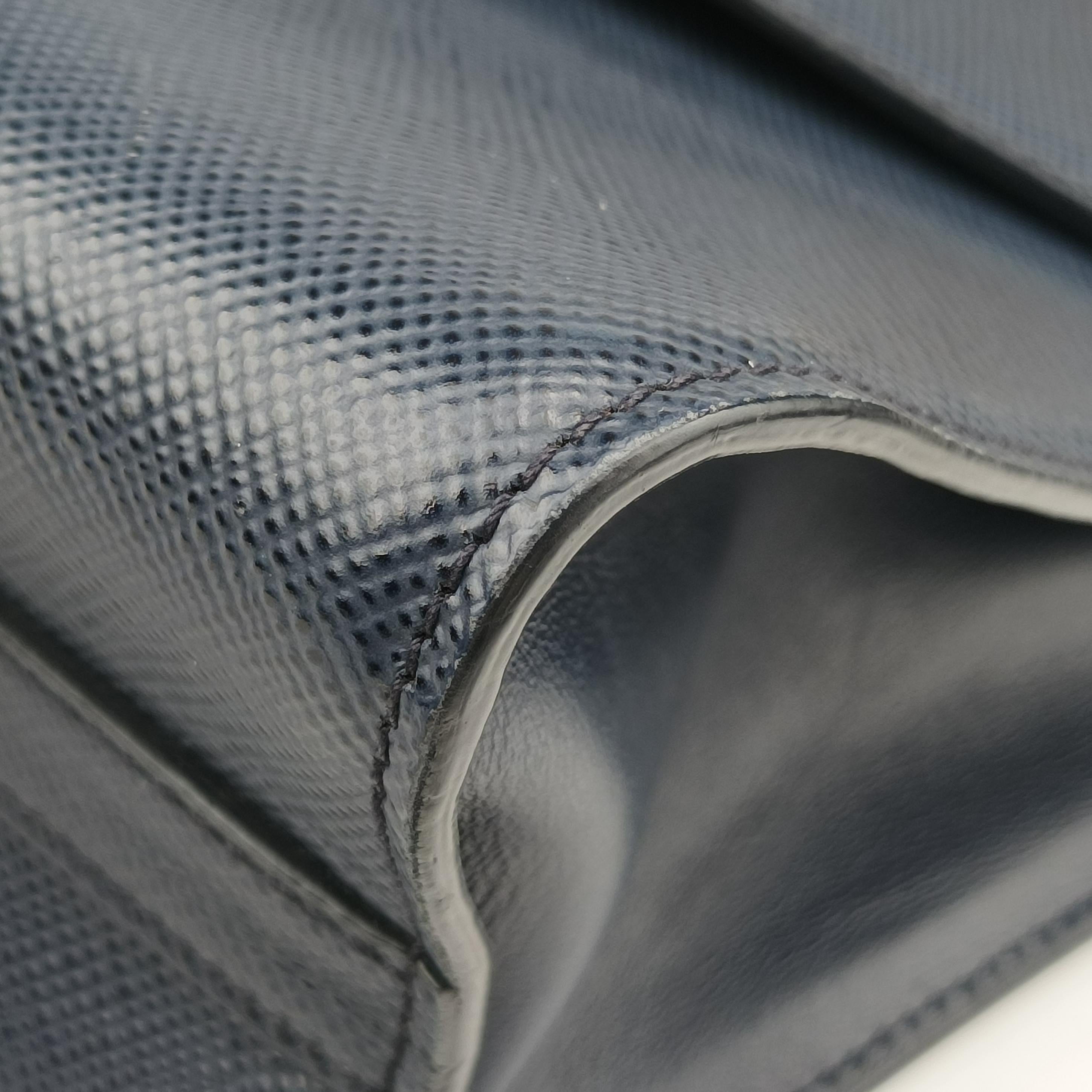 Monochrome navy SAFFIANO Leather 59モノクロ ネイビー サフィアーノレザー 59