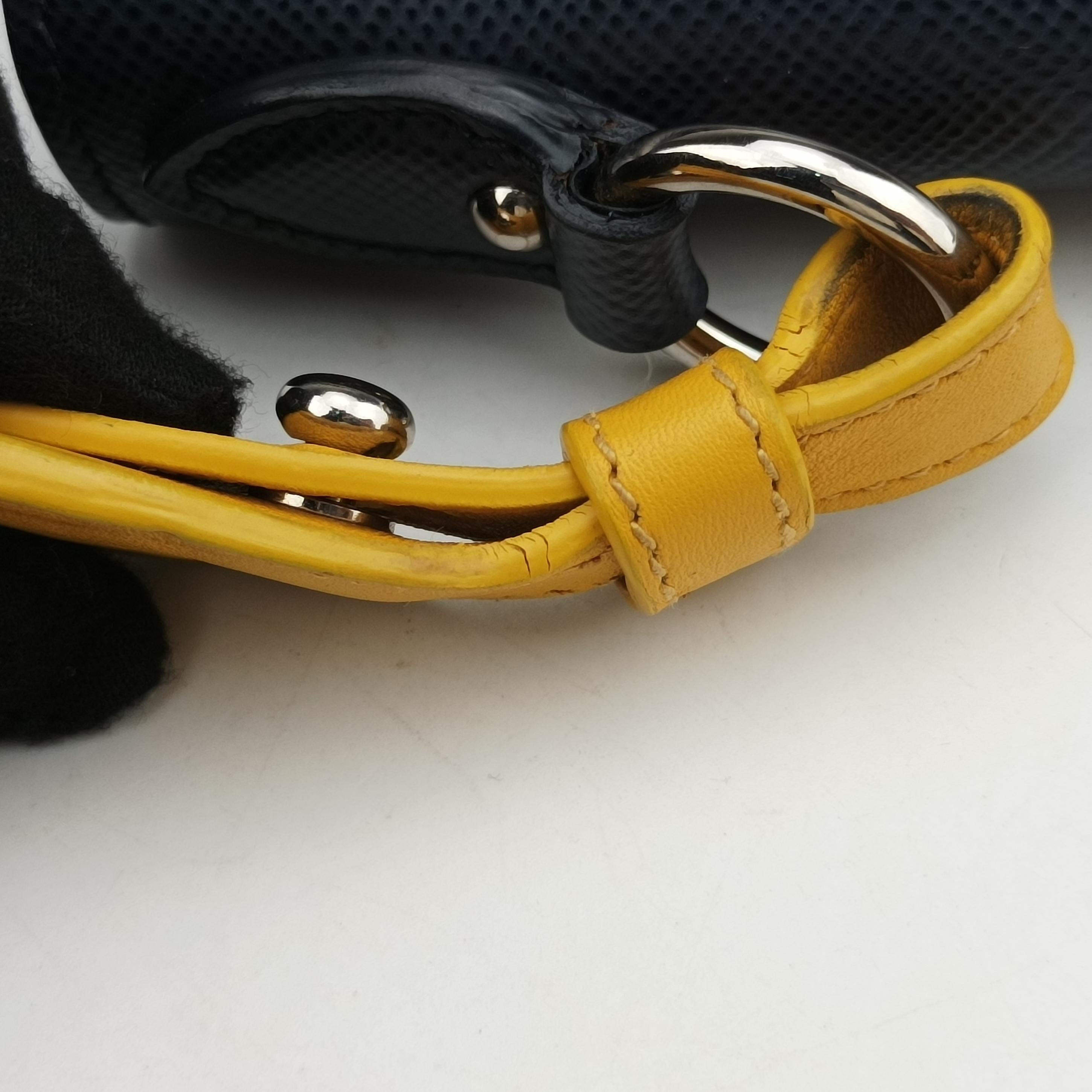 Monochrome navy SAFFIANO Leather 59モノクロ ネイビー サフィアーノレザー 59