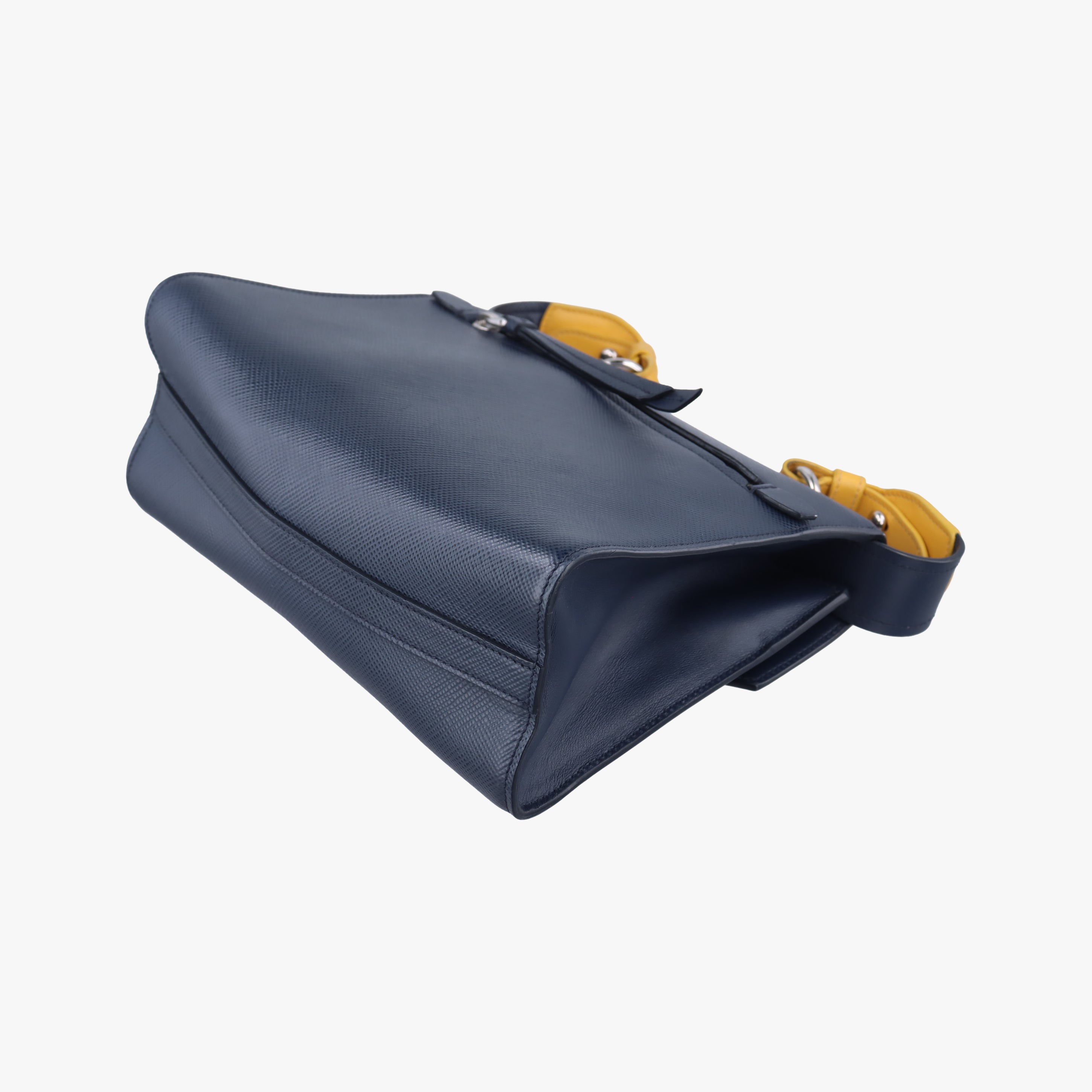 Monochrome navy SAFFIANO Leather 59モノクロ ネイビー サフィアーノレザー 59