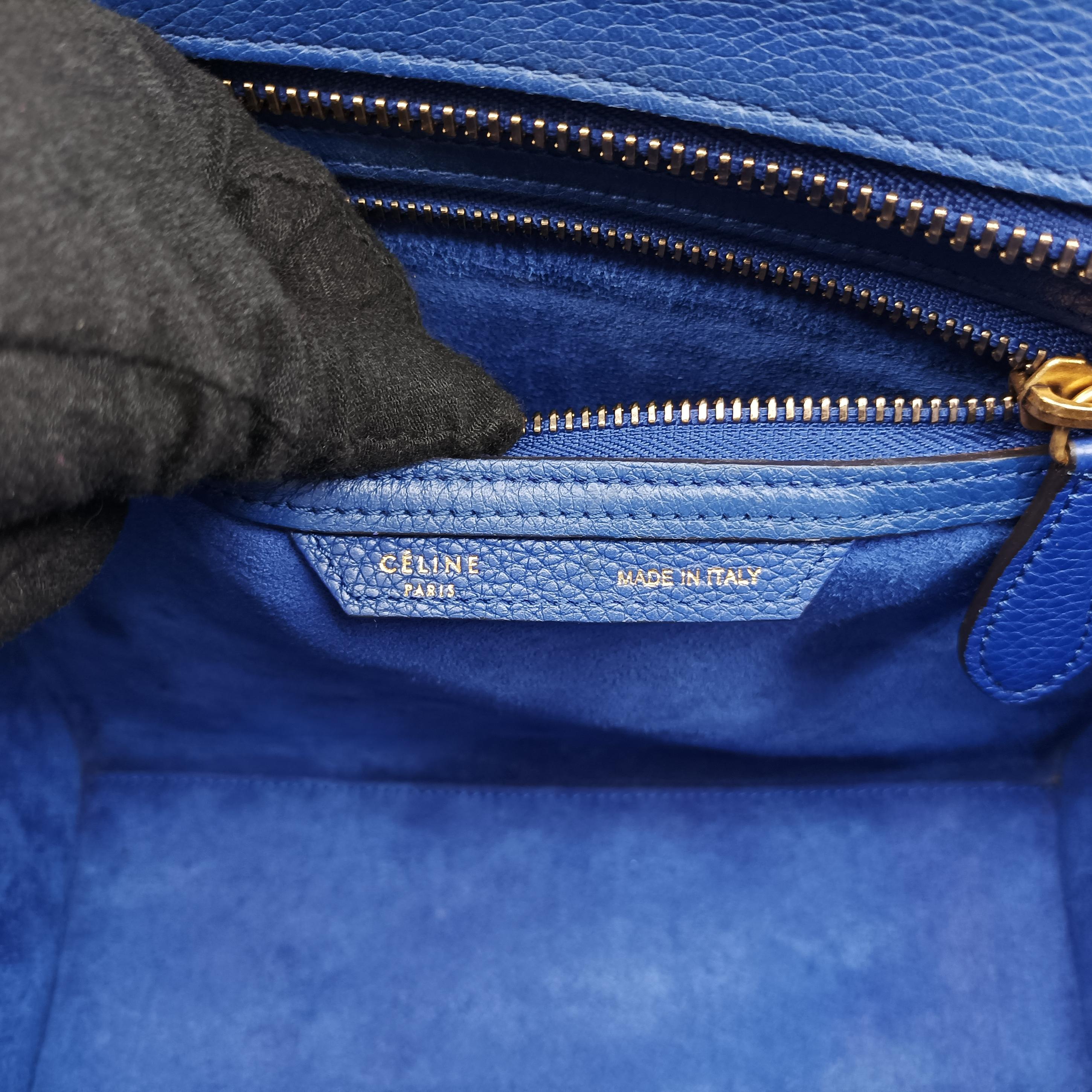 Luggage Micro shopper Blue Leather F-MM-1145 F-CT-1125ラゲージマイクロショッパー ブルー レザー F-MM-1145 F-CT-1125