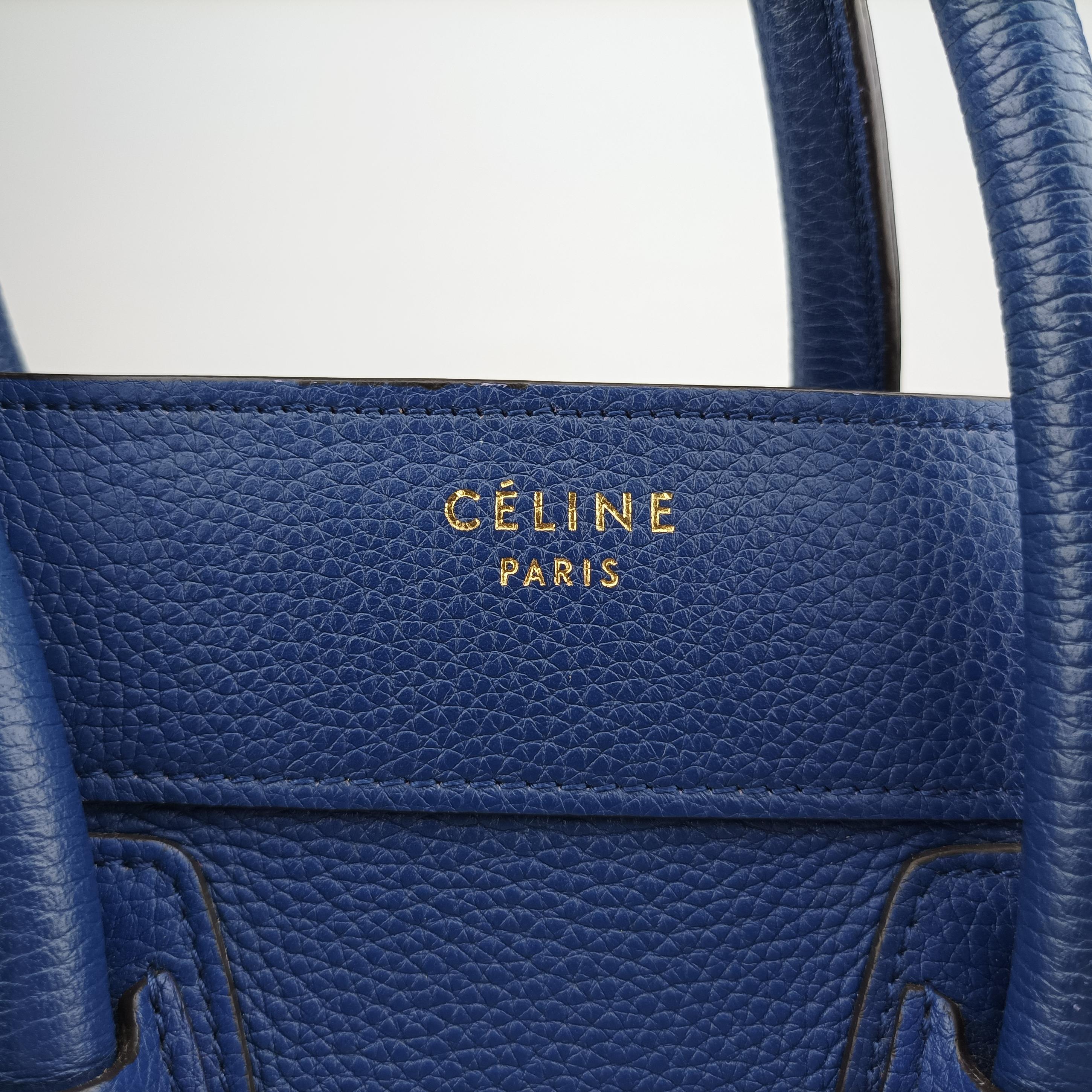 Luggage Micro shopper Blue Leather F-MM-1145 F-CT-1125ラゲージマイクロショッパー ブルー レザー F-MM-1145 F-CT-1125