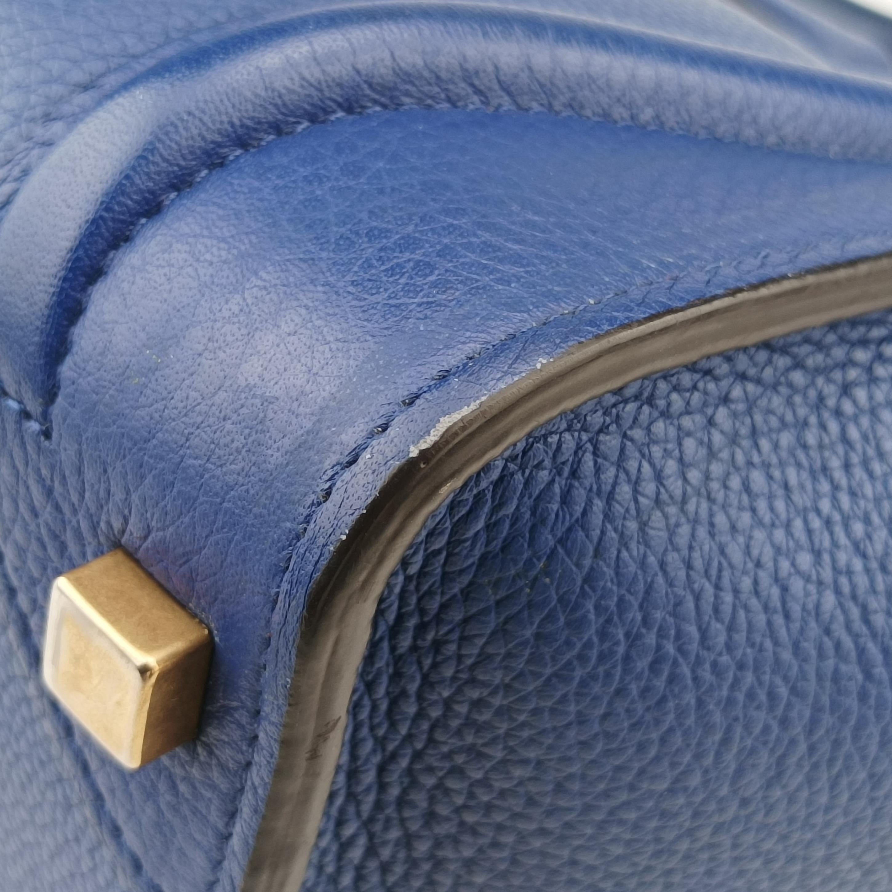 Luggage Micro shopper Blue Leather F-MM-1145 F-CT-1125ラゲージマイクロショッパー ブルー レザー F-MM-1145 F-CT-1125
