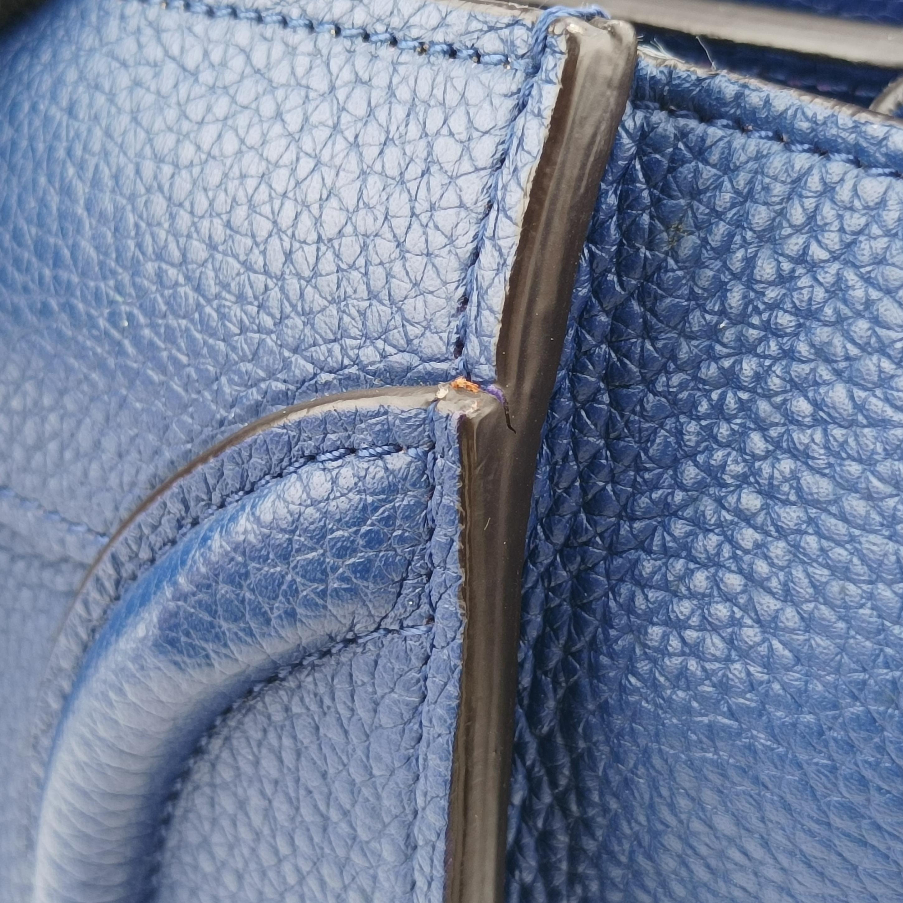 Luggage Micro shopper Blue Leather F-MM-1145 F-CT-1125ラゲージマイクロショッパー ブルー レザー F-MM-1145 F-CT-1125