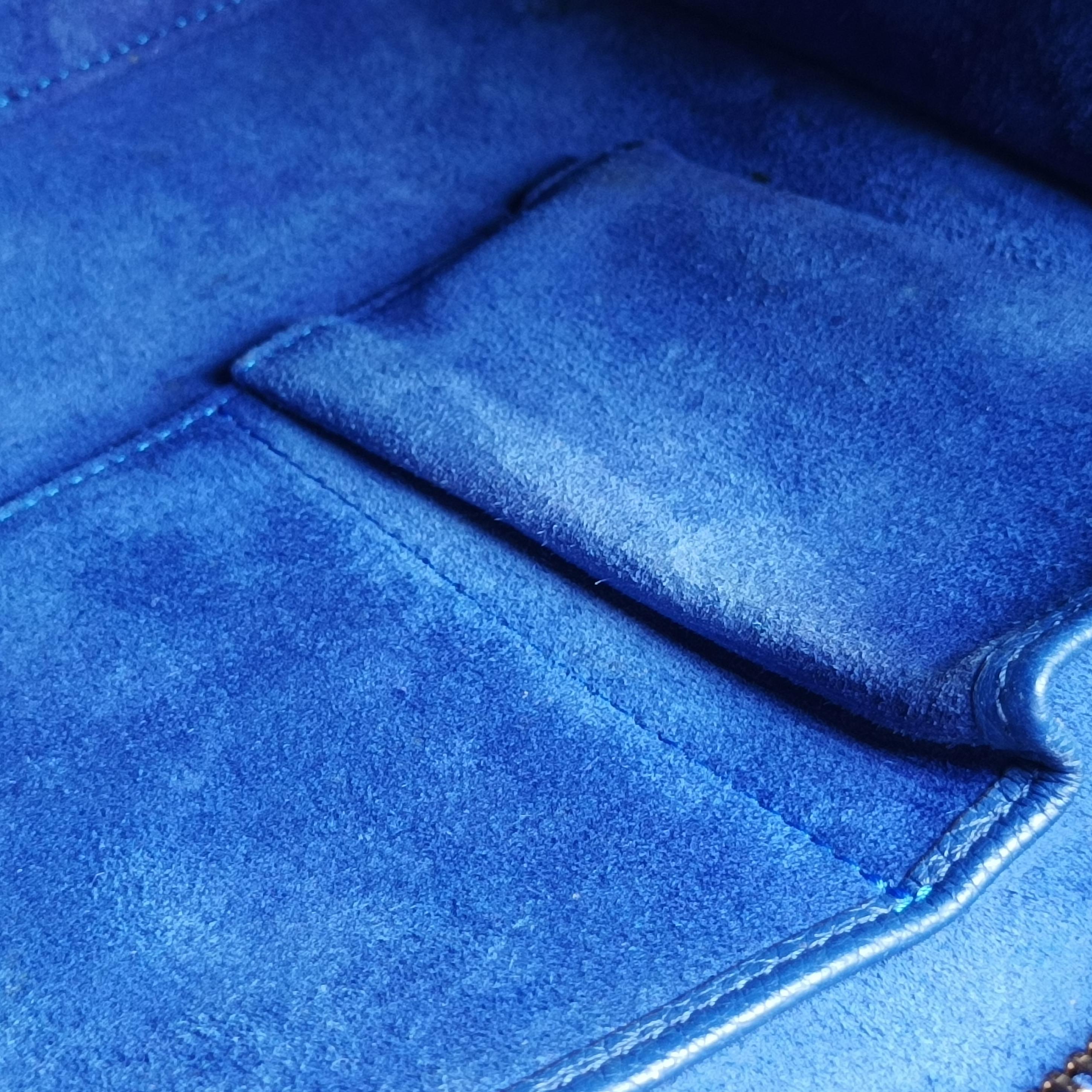 Luggage Micro shopper Blue Leather F-MM-1145 F-CT-1125ラゲージマイクロショッパー ブルー レザー F-MM-1145 F-CT-1125