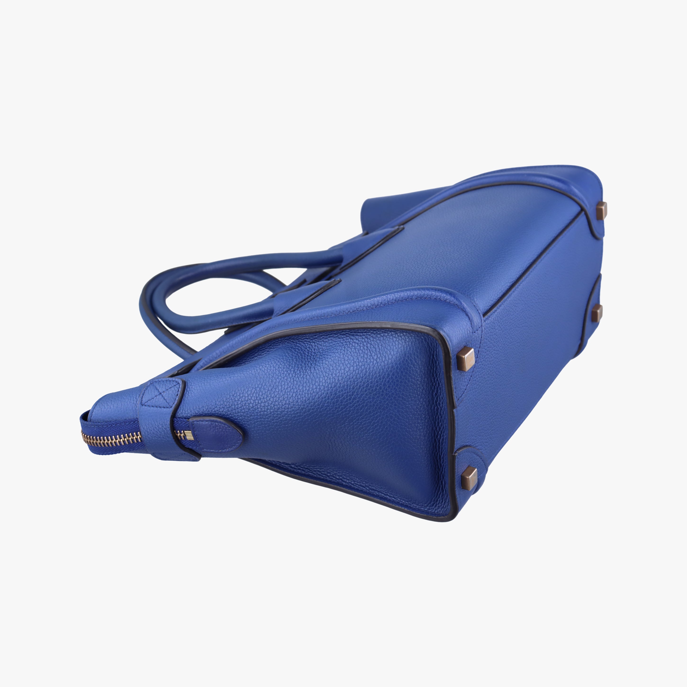 Luggage Micro shopper Blue Leather F-MM-1145 F-CT-1125ラゲージマイクロショッパー ブルー レザー F-MM-1145 F-CT-1125