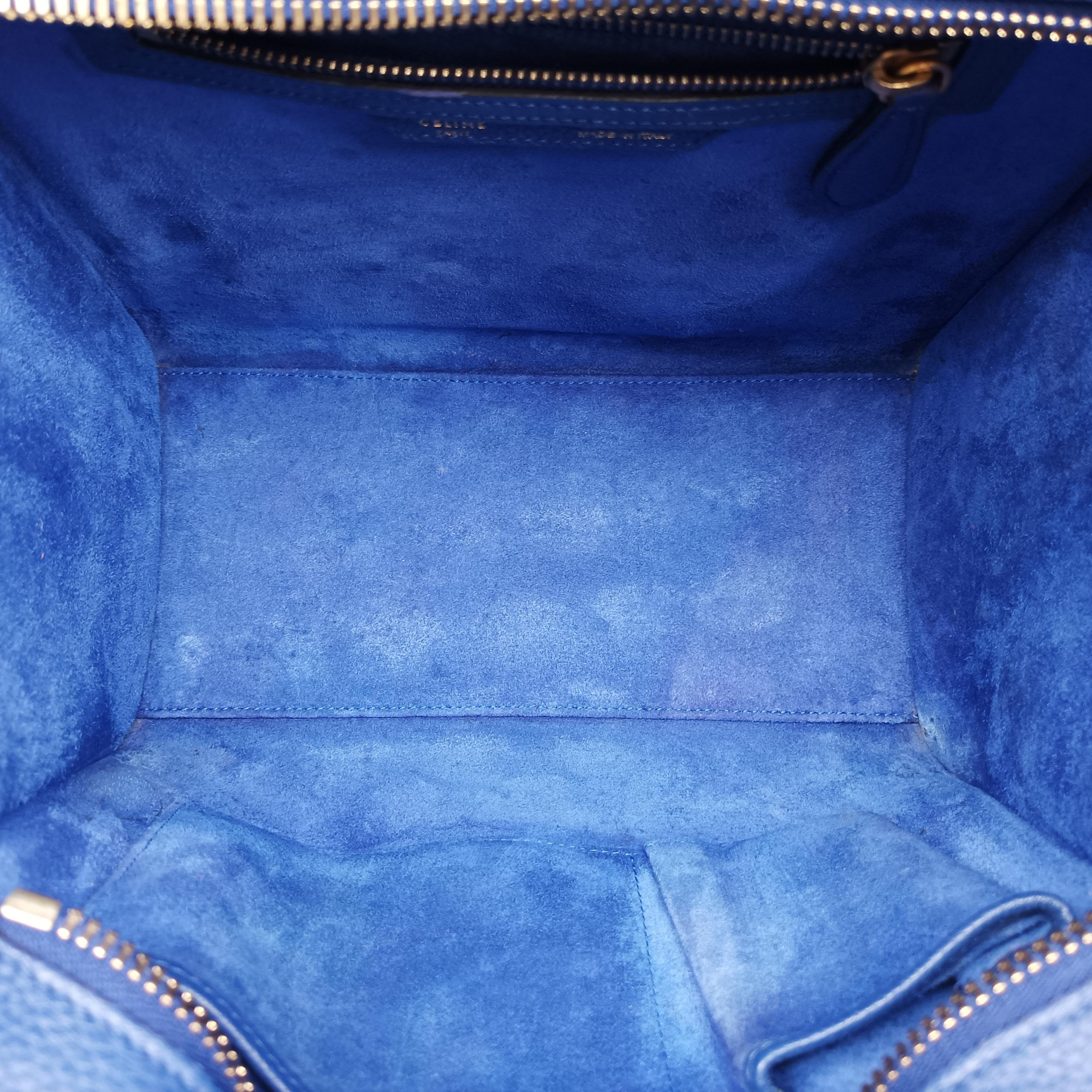 Luggage Micro shopper Blue Leather F-MM-1145 F-CT-1125ラゲージマイクロショッパー ブルー レザー F-MM-1145 F-CT-1125