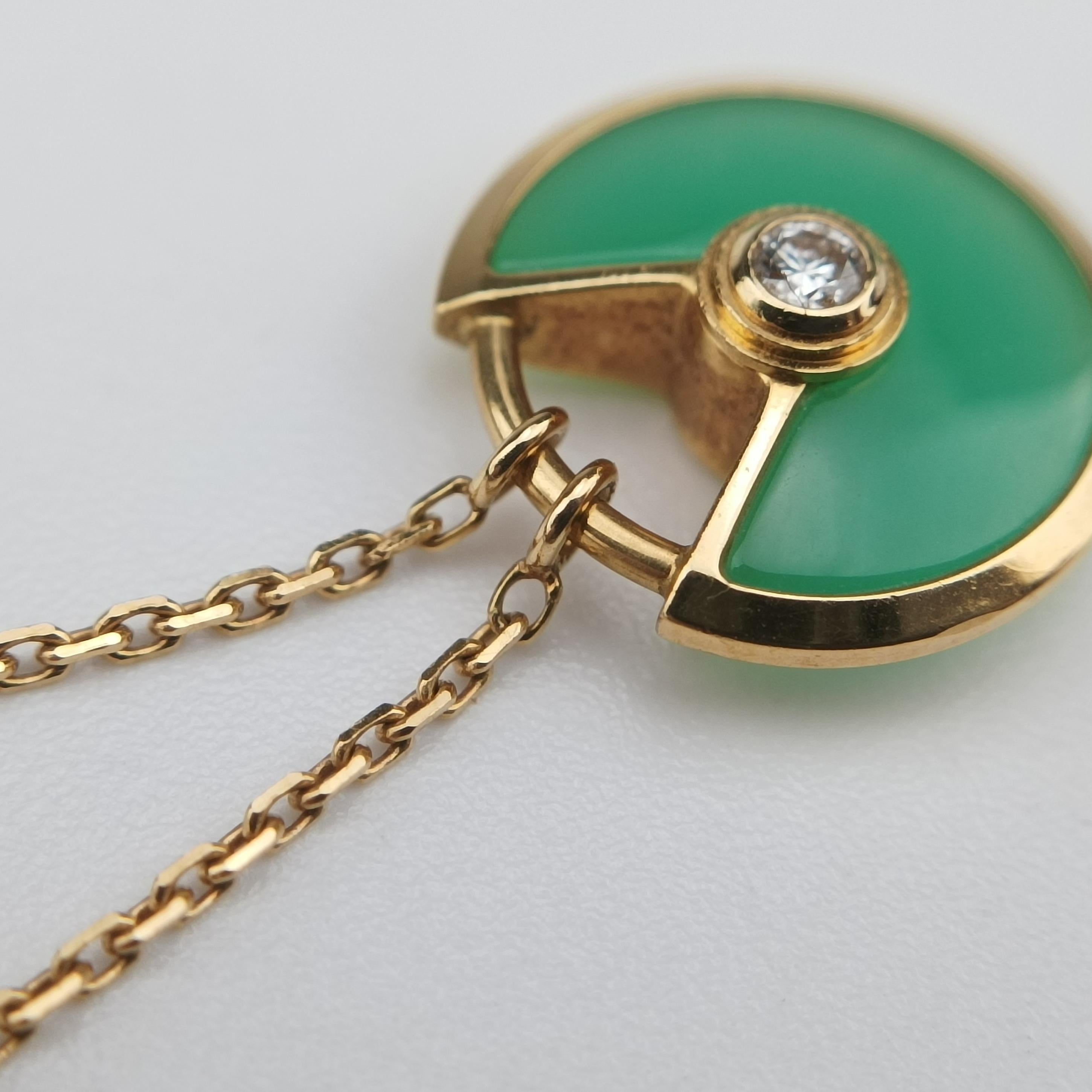 Amulette de Cartier Rose golden×Green AU750 B7224520 BZR244アミュレット ドゥ カルティエ ローズゴールド×グリーン AU750 B7224520 BZR244
