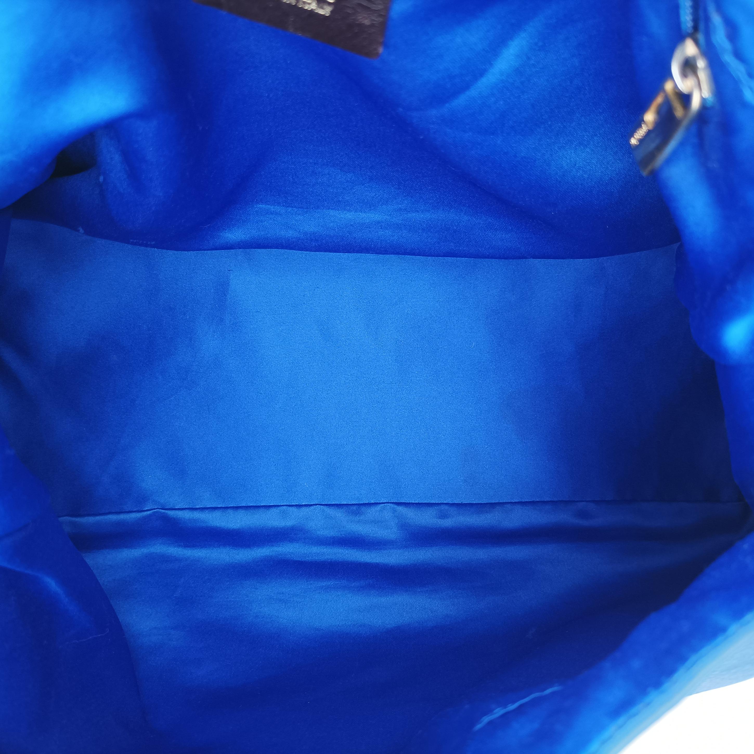 Big Mamma Forever Flap Blue leather 8BR638 8BR638-FB7 128-2354ビッグマンマバケット ブルー レザー 8BR638 8BR638-FB7 128-2354