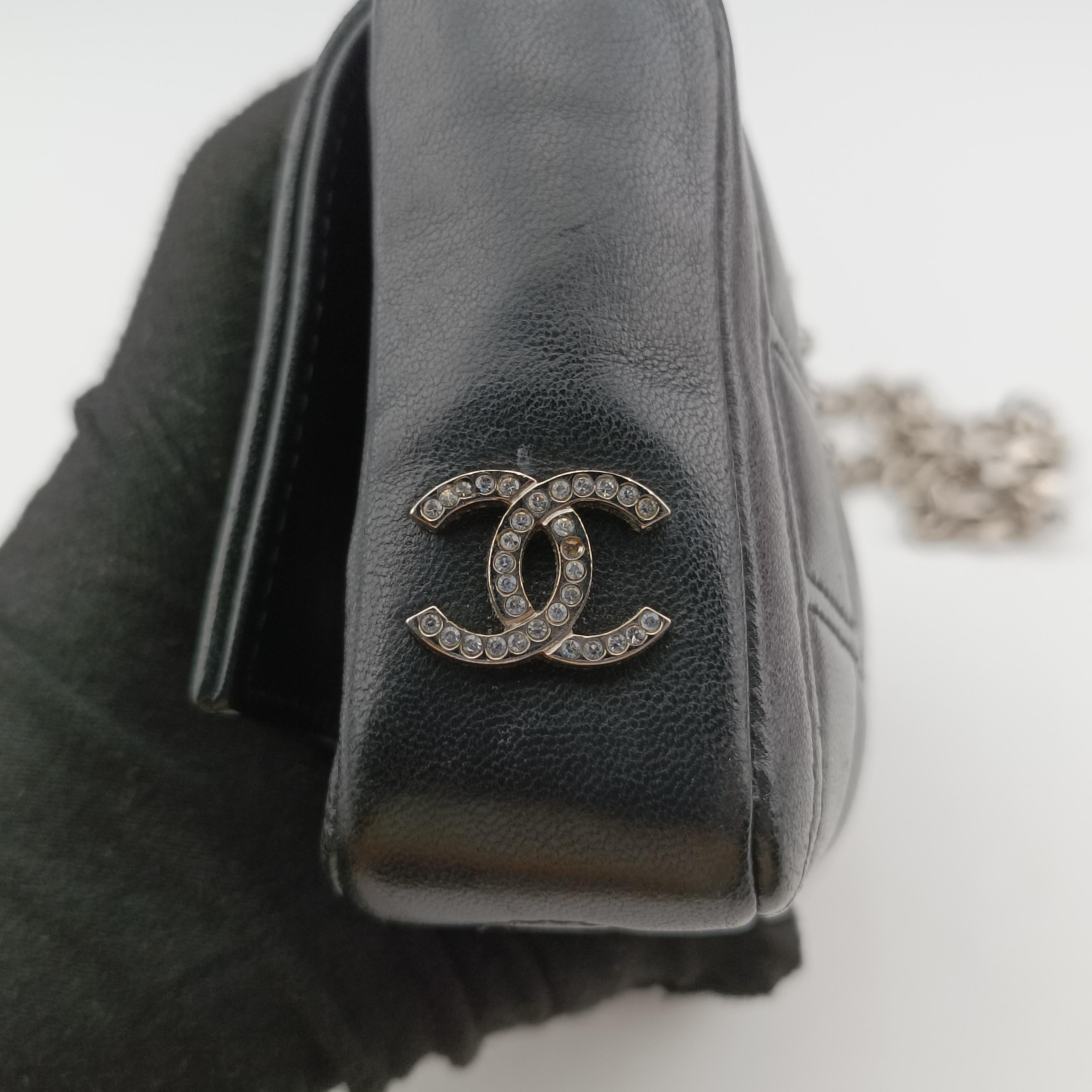 2.55 Chocolate Bar Chain Black lambskin A16367 64820642.55チョコバーチェーン ブラック ラムスキン A16367 6482064