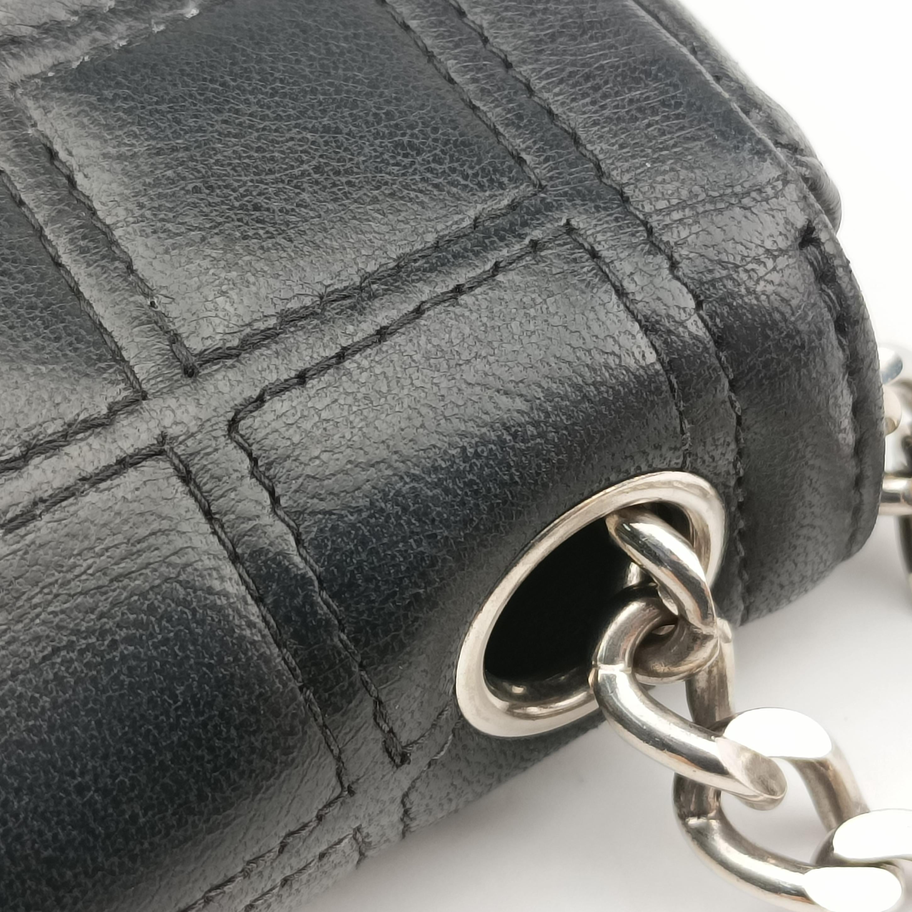 2.55 Chocolate Bar Chain Black lambskin A16367 64820642.55チョコバーチェーン ブラック ラムスキン A16367 6482064