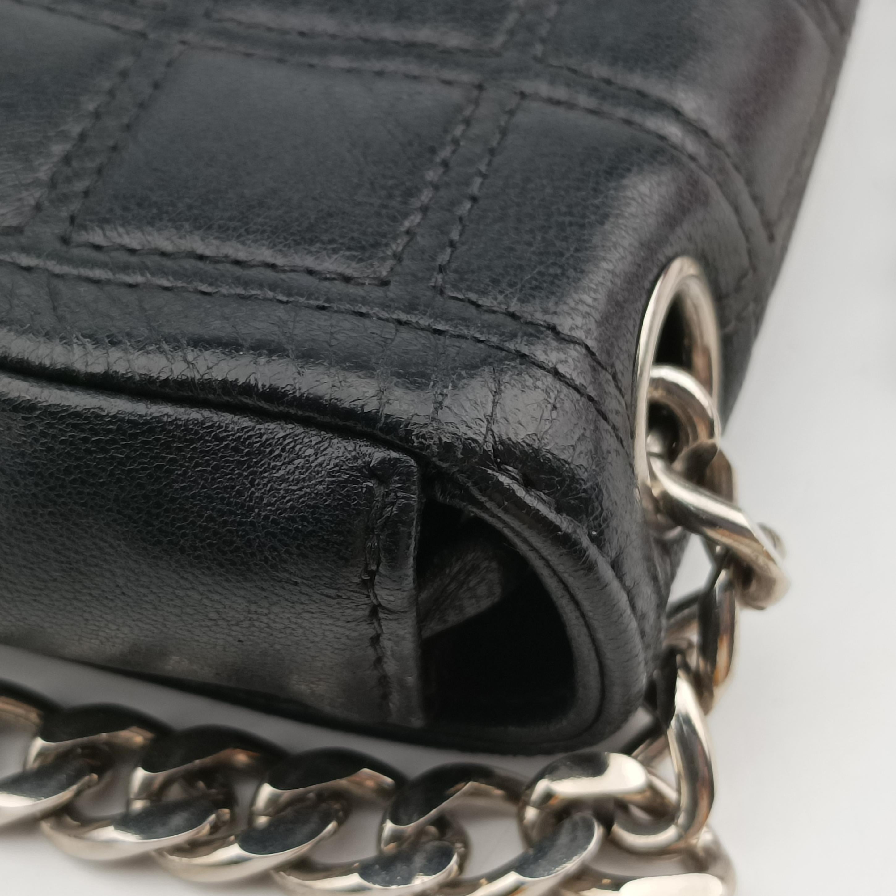 2.55 Chocolate Bar Chain Black lambskin A16367 64820642.55チョコバーチェーン ブラック ラムスキン A16367 6482064