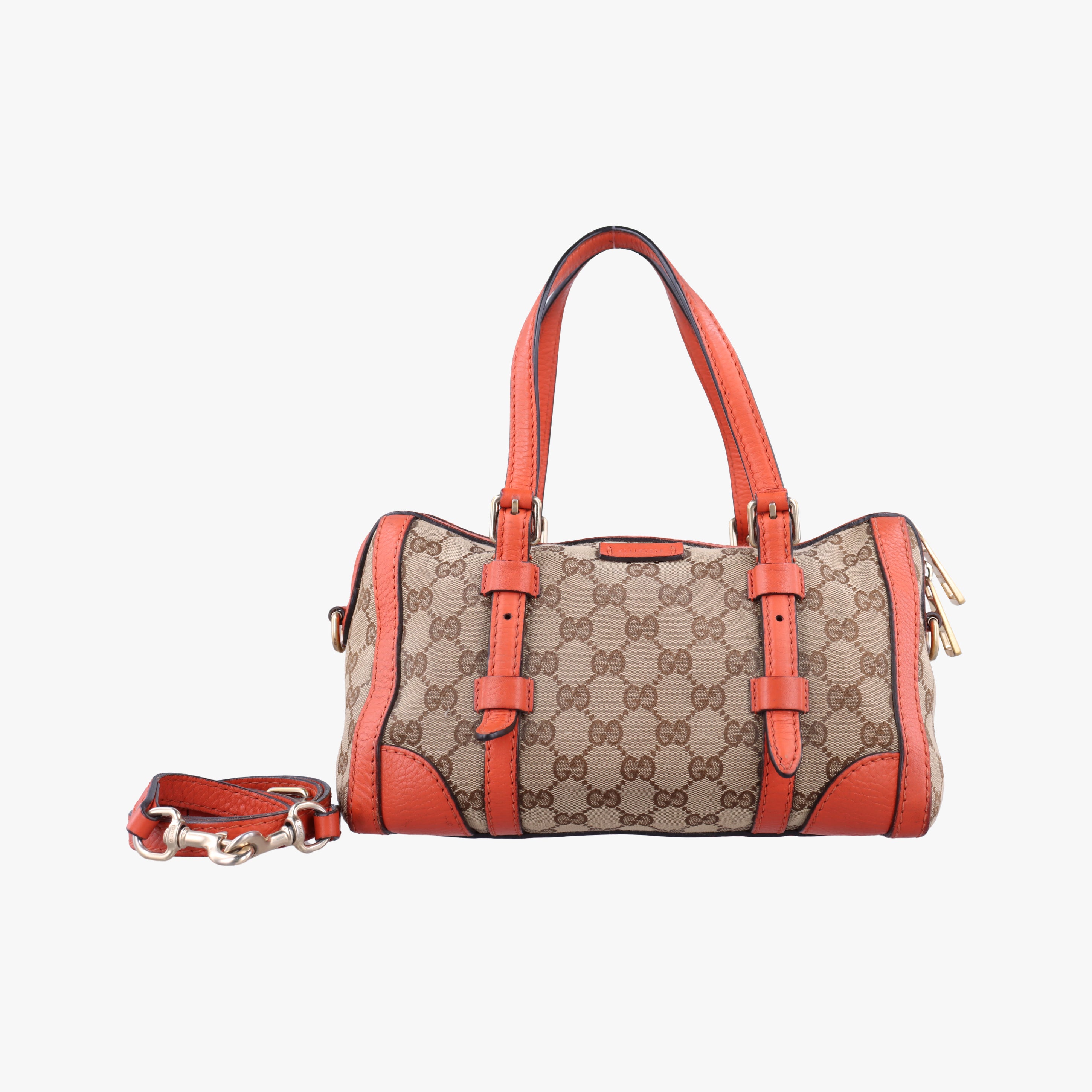 signature Top Handle Cellarius Ebony Beige×pink Leather×canvas 387601 G018257593シグネチャー トップ ハンドル セラリウス エボニー ベージュ×ピンク レザー×キャンバス 387601 G018257593