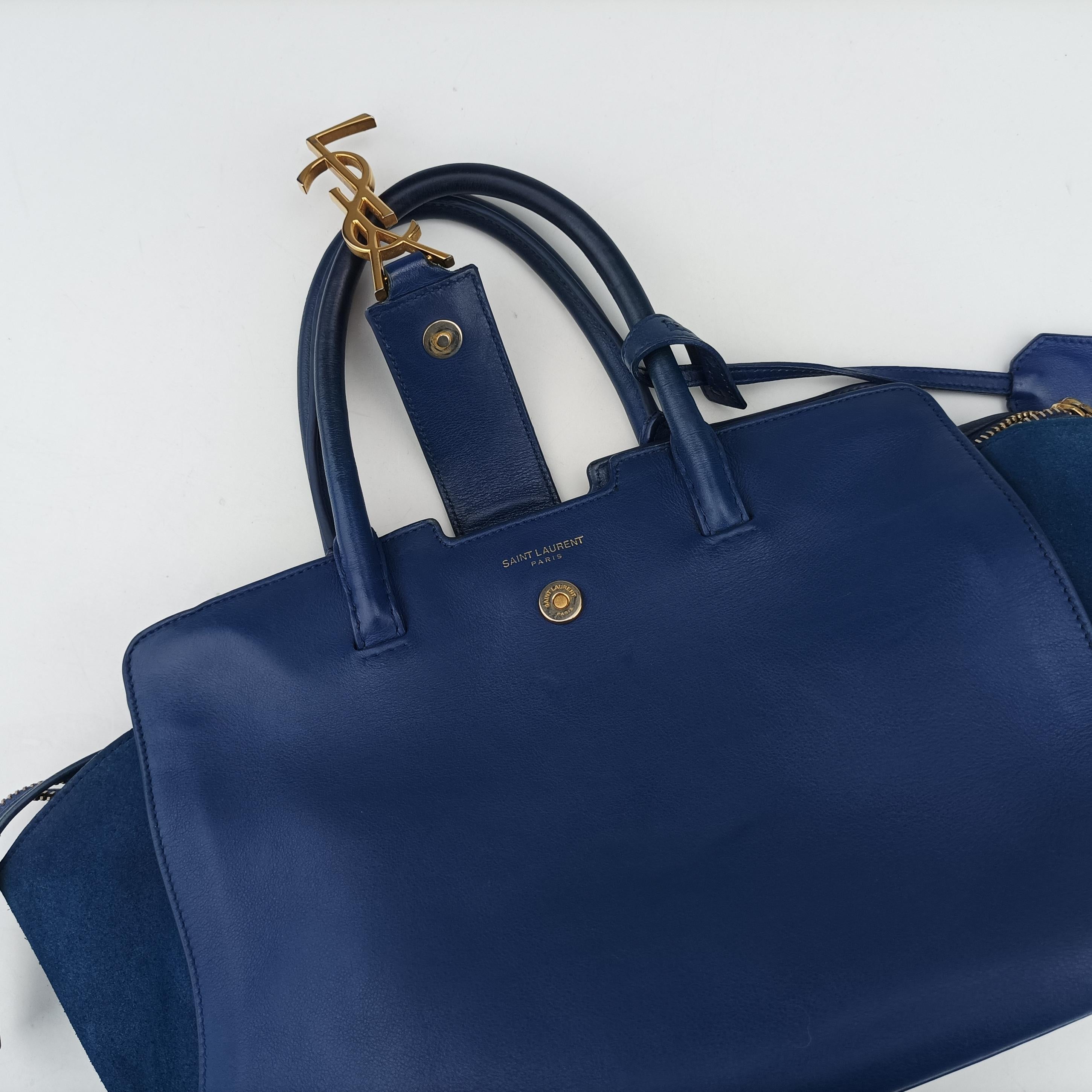 Baby Downtown Cabas Blue Canvas × Suede 436834 GNR436834.0516ベイビー ダウンタウン カバス ブルー キャンバス×スエード 436834 GNR436834.0516