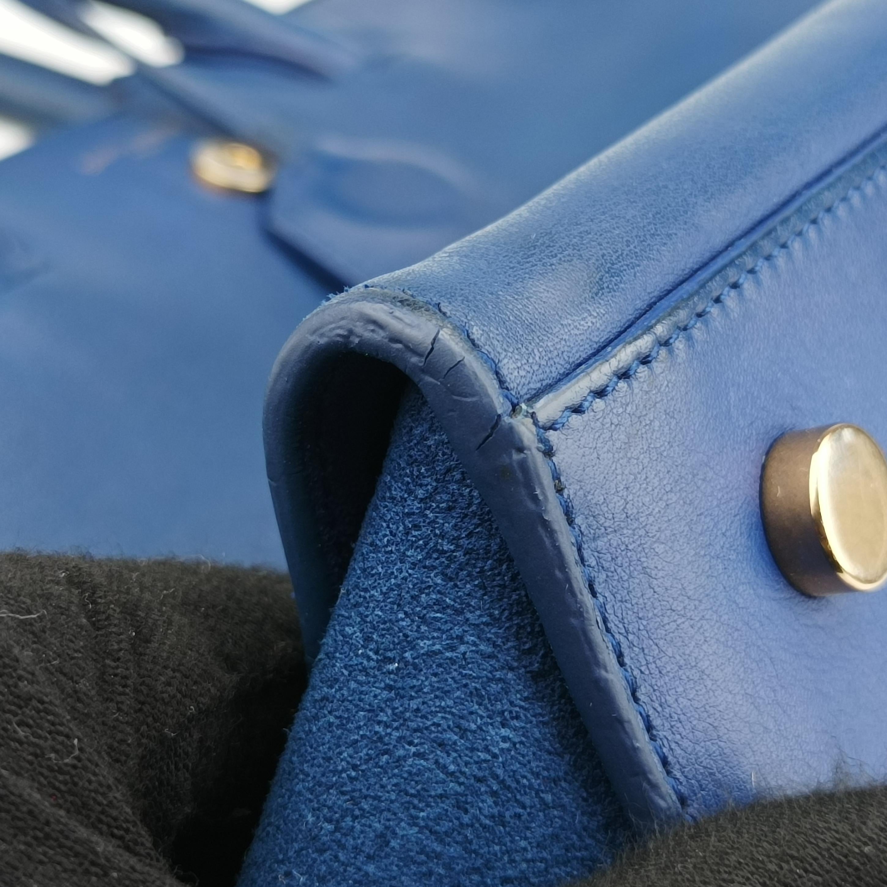 Baby Downtown Cabas Blue Canvas × Suede 436834 GNR436834.0516ベイビー ダウンタウン カバス ブルー キャンバス×スエード 436834 GNR436834.0516