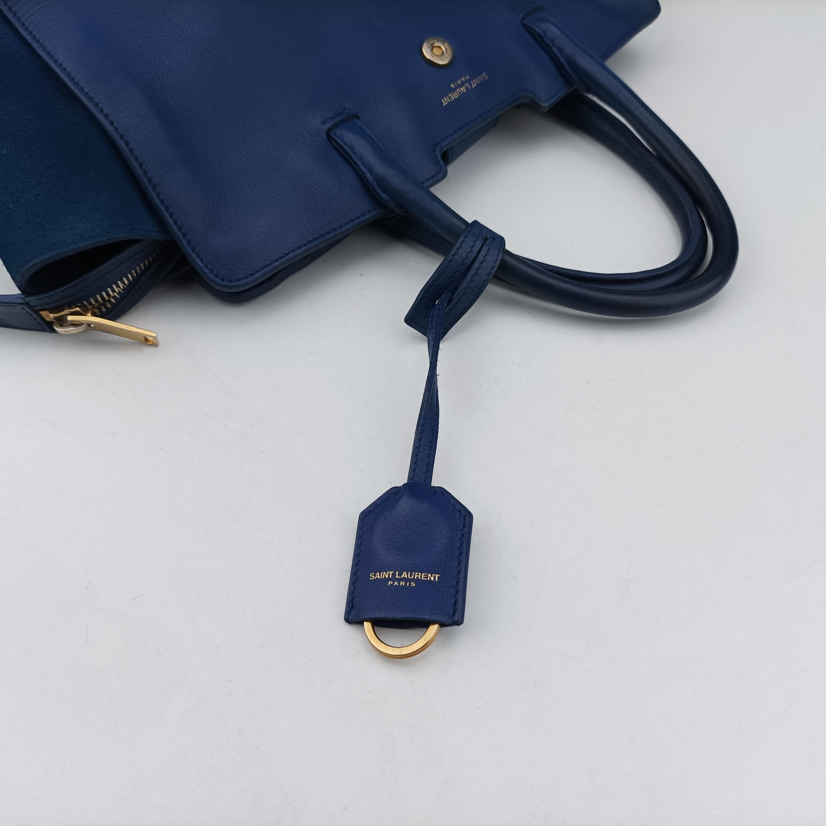 Baby Downtown Cabas Blue Canvas × Suede 436834 GNR436834.0516ベイビー ダウンタウン カバス ブルー キャンバス×スエード 436834 GNR436834.0516