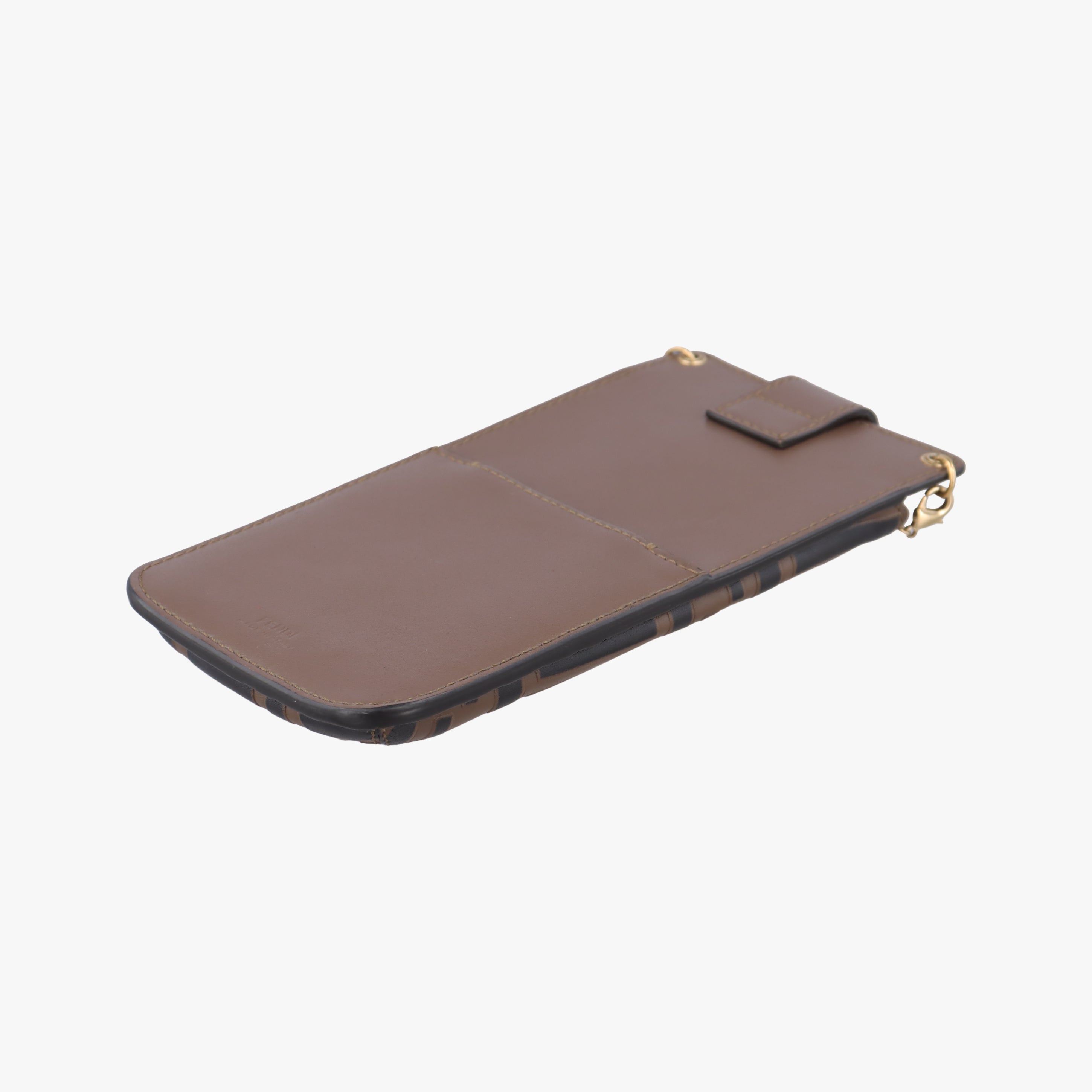 F is smartphone pouch Brown Leather 8M0443 8M0443-AAFM-229-2449エフイズ スマホポーチ ブラウン レザー 8M0443 8M0443-AAFM-229-2449
