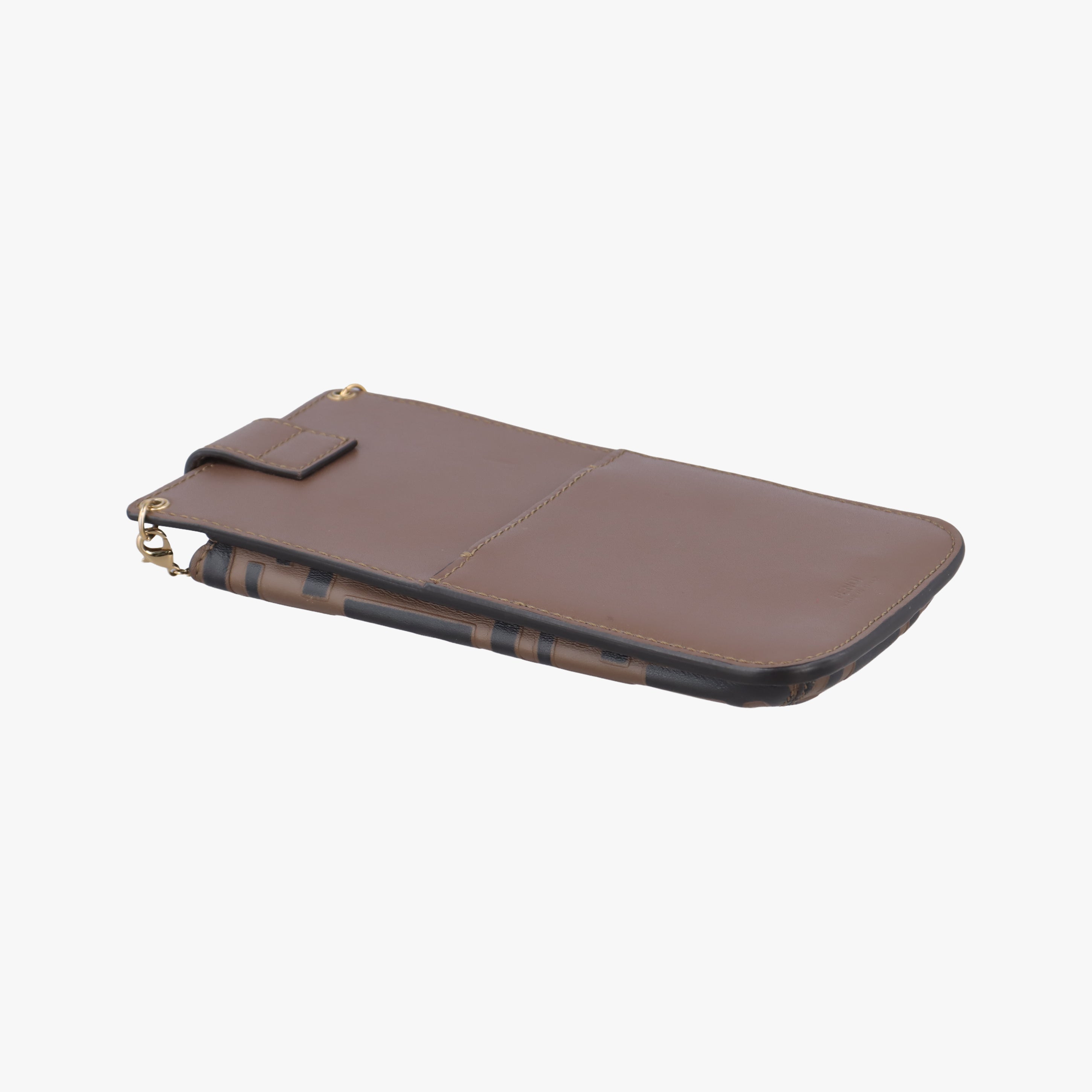 F is smartphone pouch Brown Leather 8M0443 8M0443-AAFM-229-2449エフイズ スマホポーチ ブラウン レザー 8M0443 8M0443-AAFM-229-2449