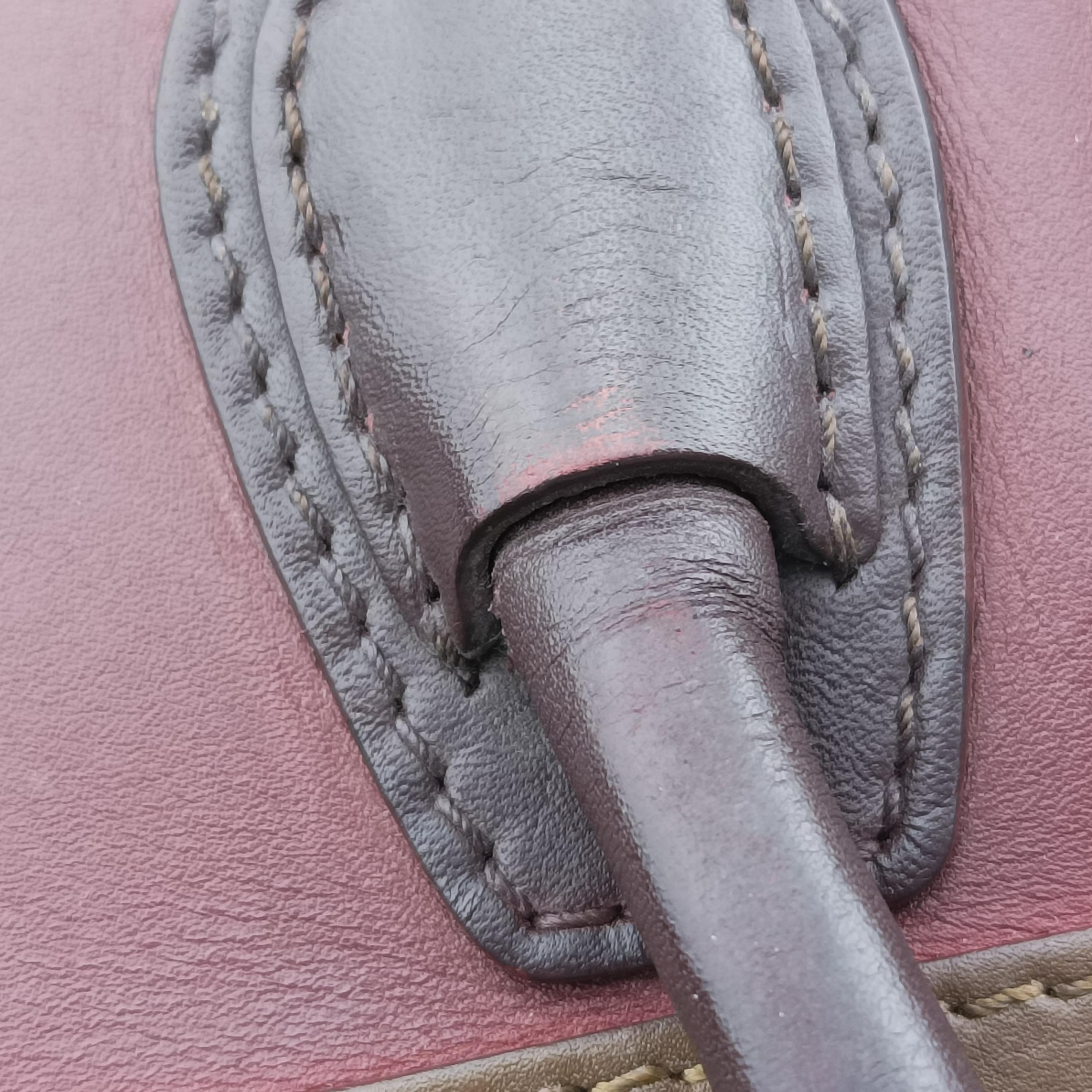 luggage nano shopper Black× burgundy ×Brown Leather W-ZP-0172ラゲージナノショッパー ブラック×ワインレッド×ブラウン レザー W-ZP-0172