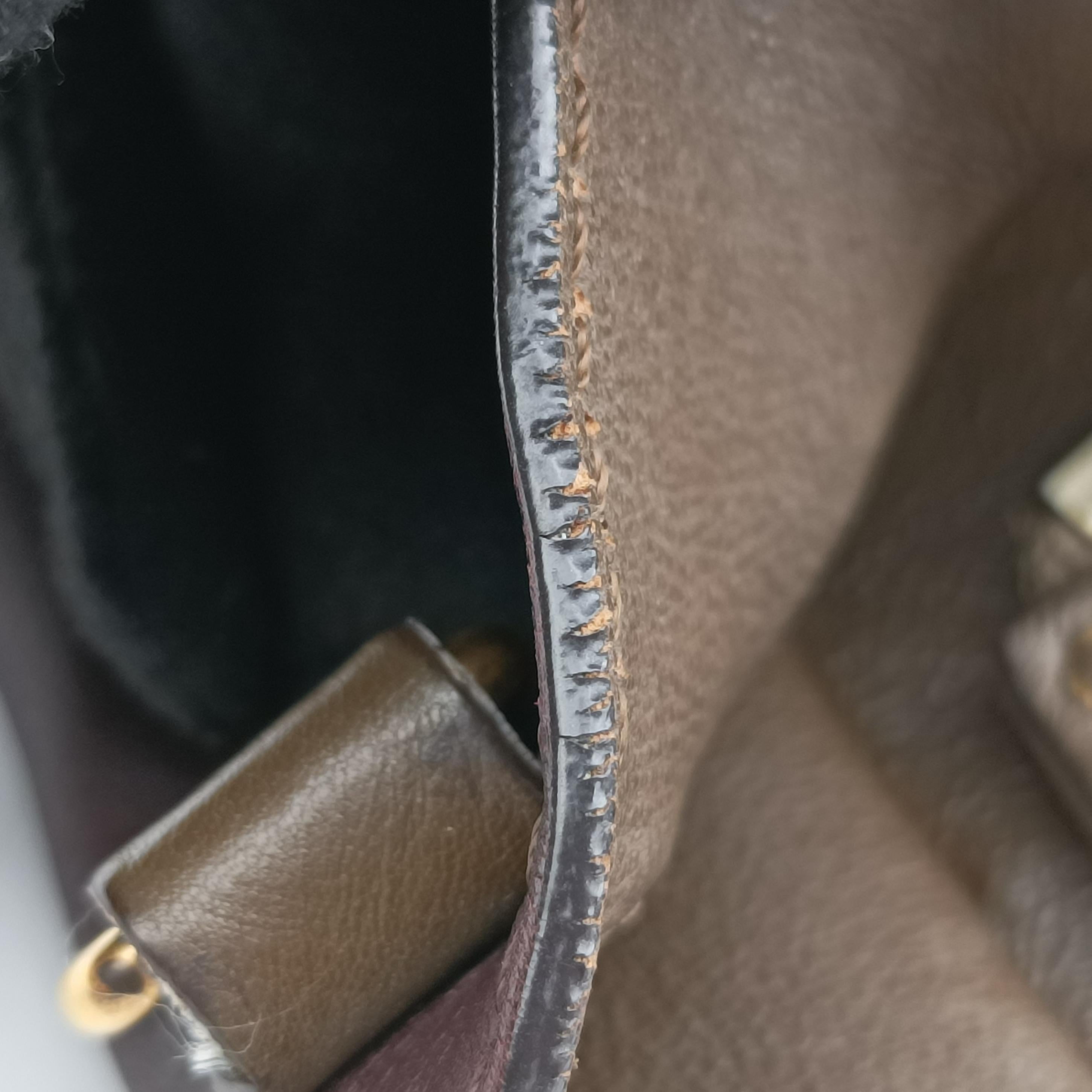 luggage nano shopper Black× burgundy ×Brown Leather W-ZP-0172ラゲージナノショッパー ブラック×ワインレッド×ブラウン レザー W-ZP-0172