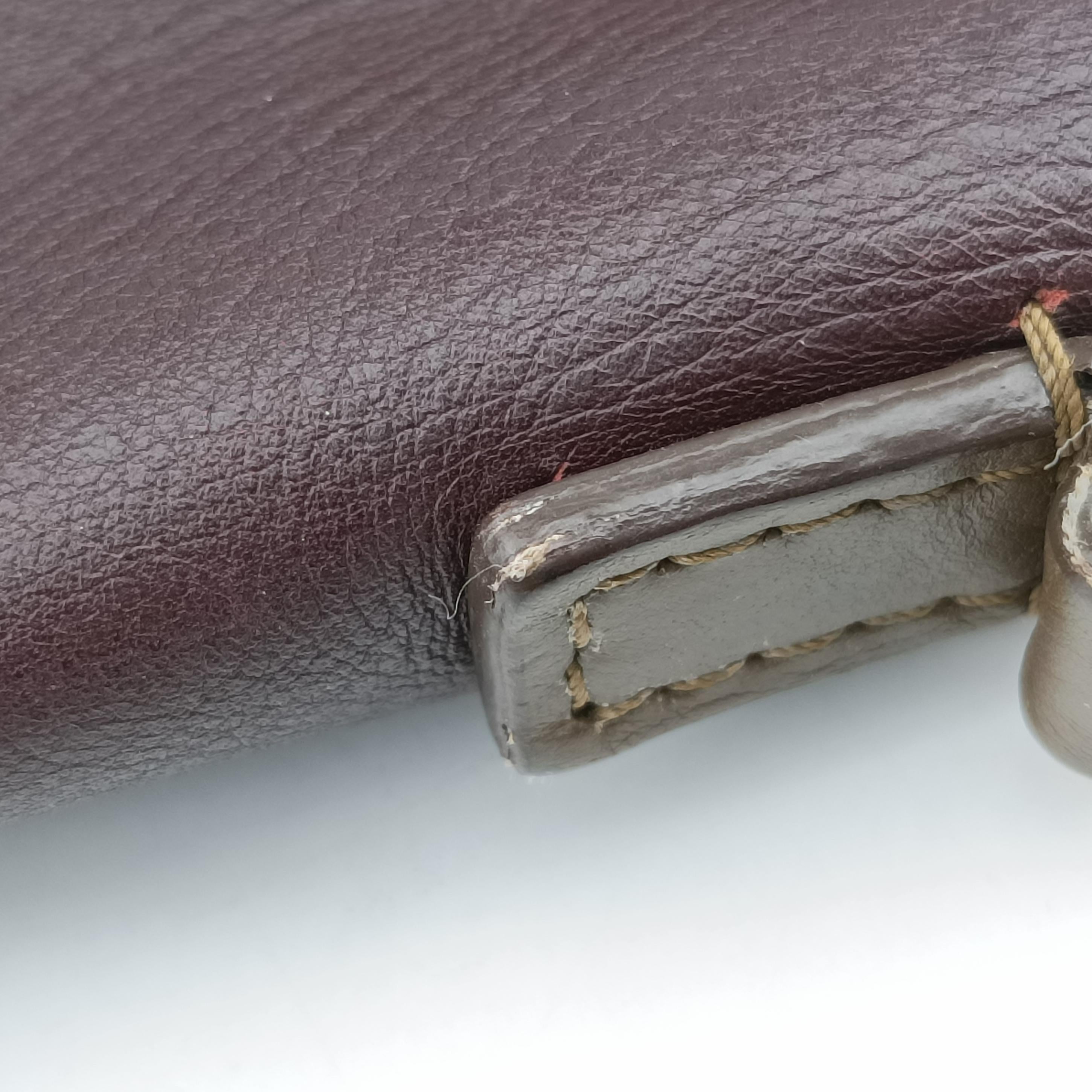 luggage nano shopper Black× burgundy ×Brown Leather W-ZP-0172ラゲージナノショッパー ブラック×ワインレッド×ブラウン レザー W-ZP-0172