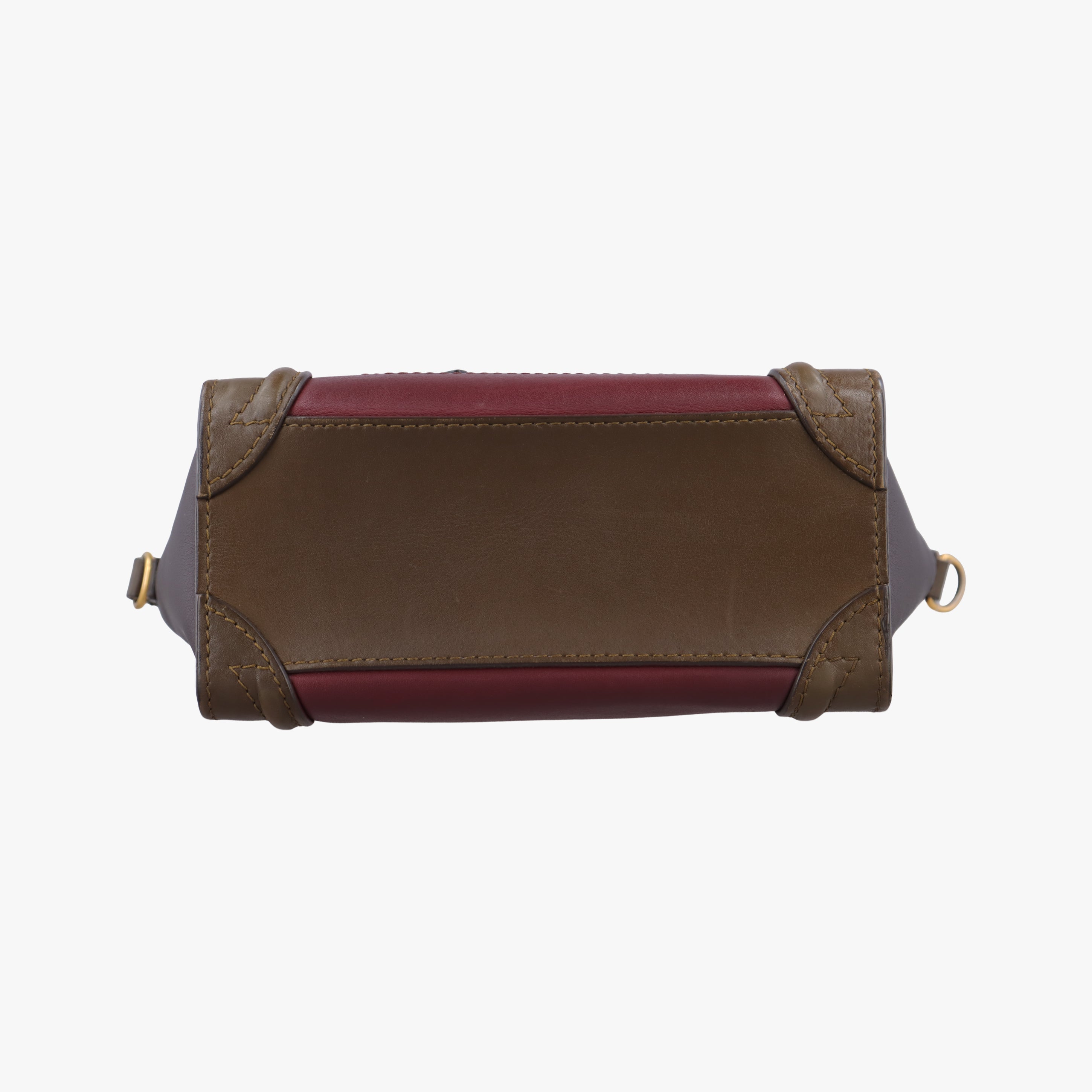 luggage nano shopper Black× burgundy ×Brown Leather W-ZP-0172ラゲージナノショッパー ブラック×ワインレッド×ブラウン レザー W-ZP-0172