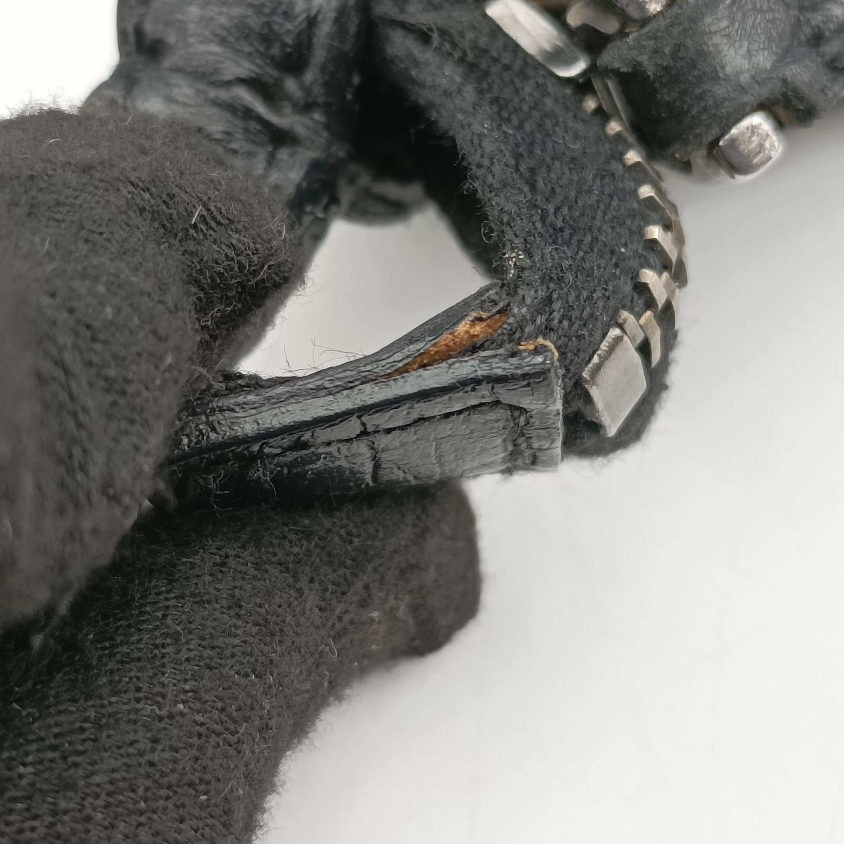 Horsebit Hobo Black Fabric×leather 114890 ホースビットホーボー ブラック ファブリック×レザー 114890