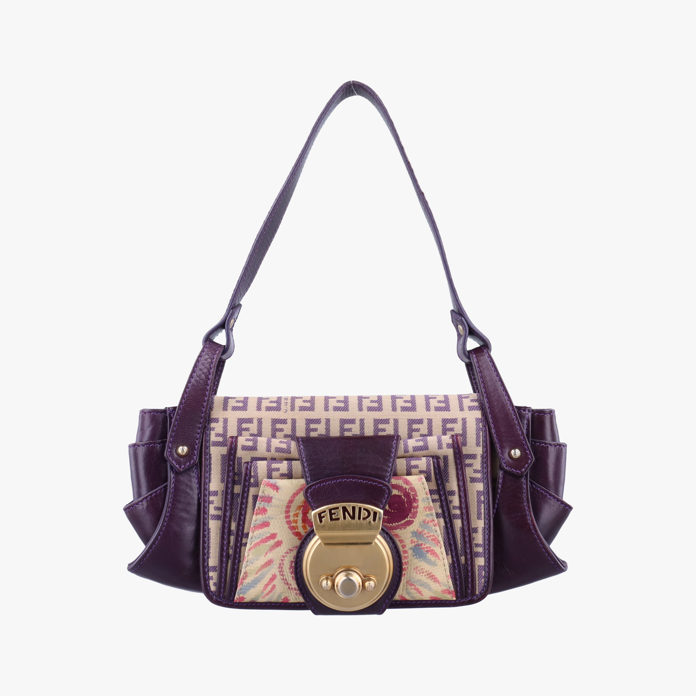 Zucchino Purple x Multicolor canvas×leather 2579-8 2579-8BR422LXV-049ズッキーニ パープル×マルチカラー キャンバス×レザー 2579-8 2579-8BR422LXV-049