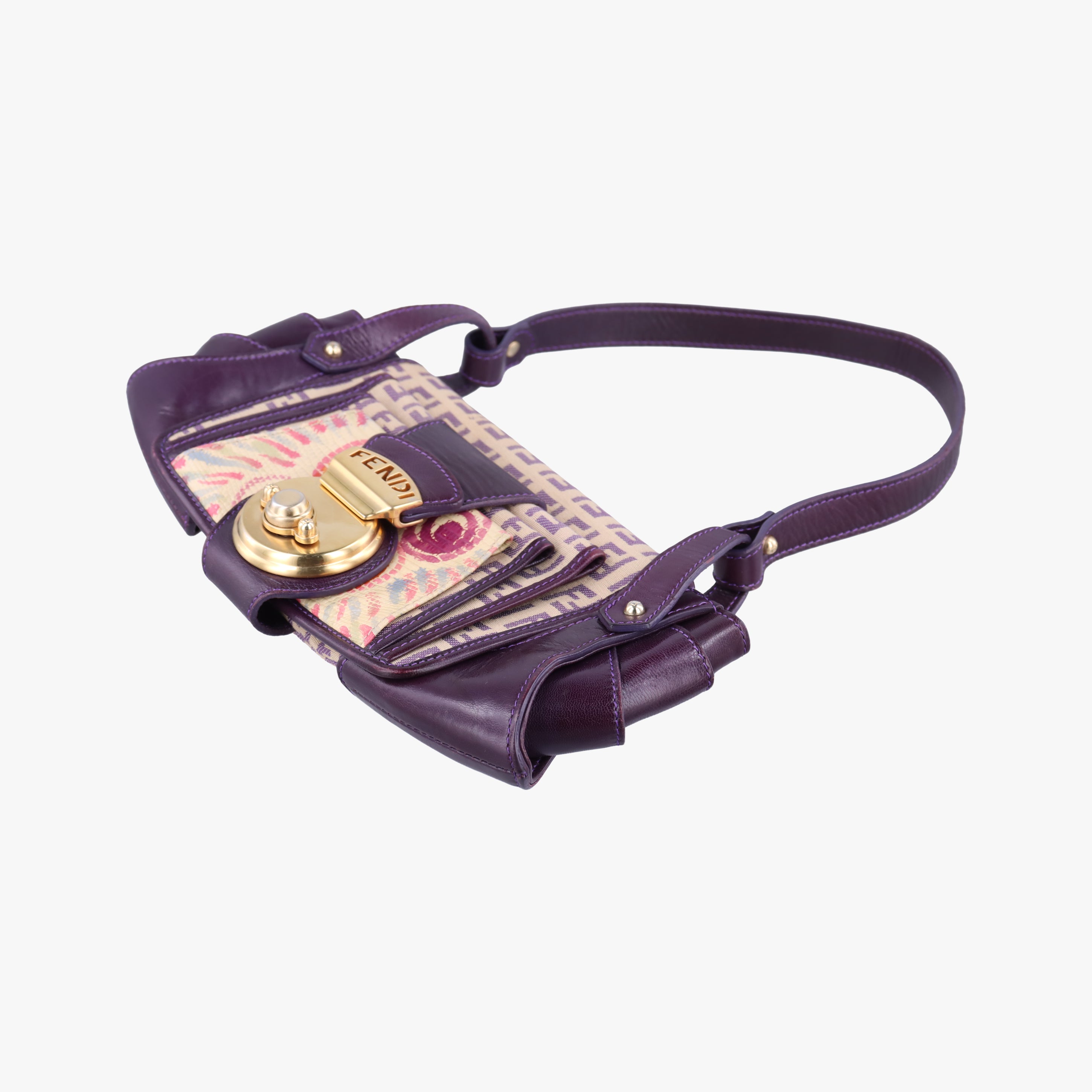 Zucchino Purple x Multicolor canvas×leather 2579-8 2579-8BR422LXV-049ズッキーニ パープル×マルチカラー キャンバス×レザー 2579-8 2579-8BR422LXV-049