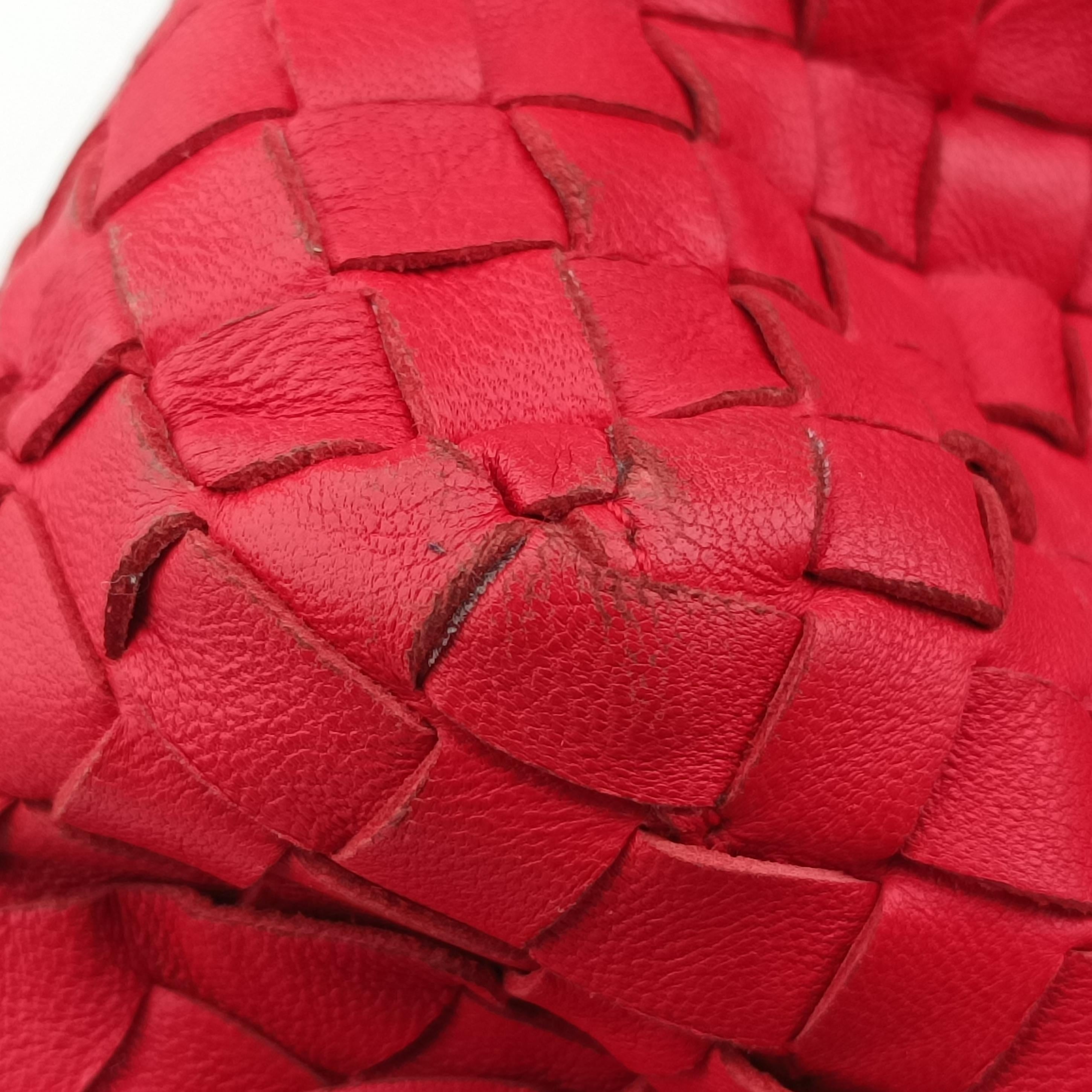 Intrecciato Red lambskin B02959876Zイントレチャート レッド ラムスキン B02959876Z