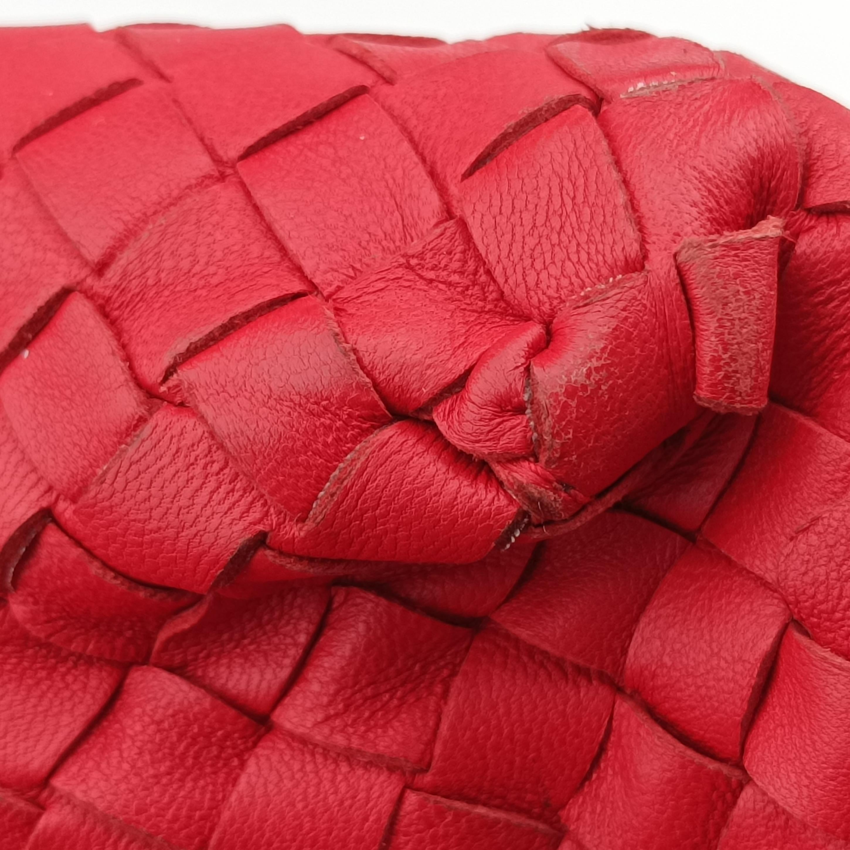 Intrecciato Red lambskin B02959876Zイントレチャート レッド ラムスキン B02959876Z