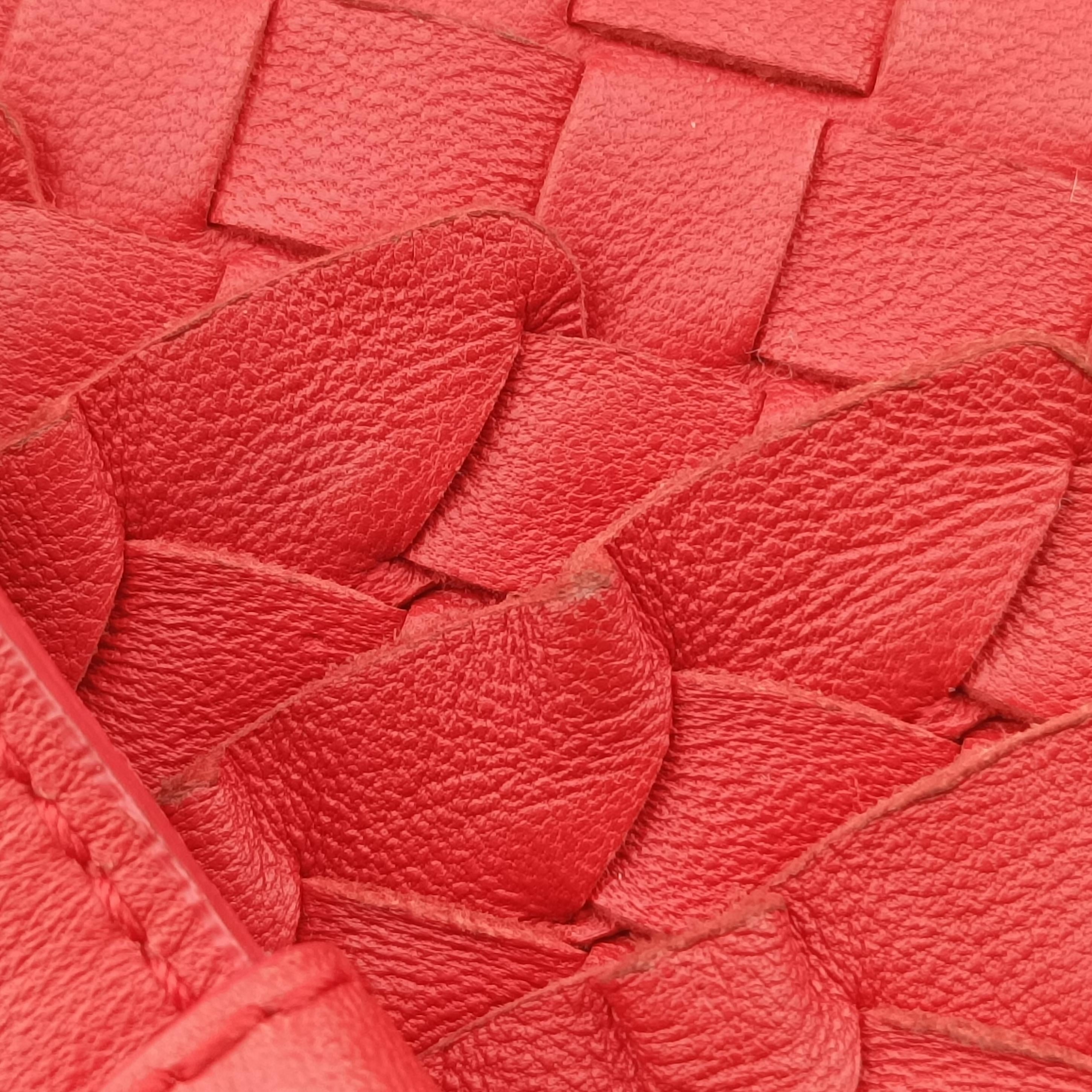 Intrecciato Red lambskin B02959876Zイントレチャート レッド ラムスキン B02959876Z