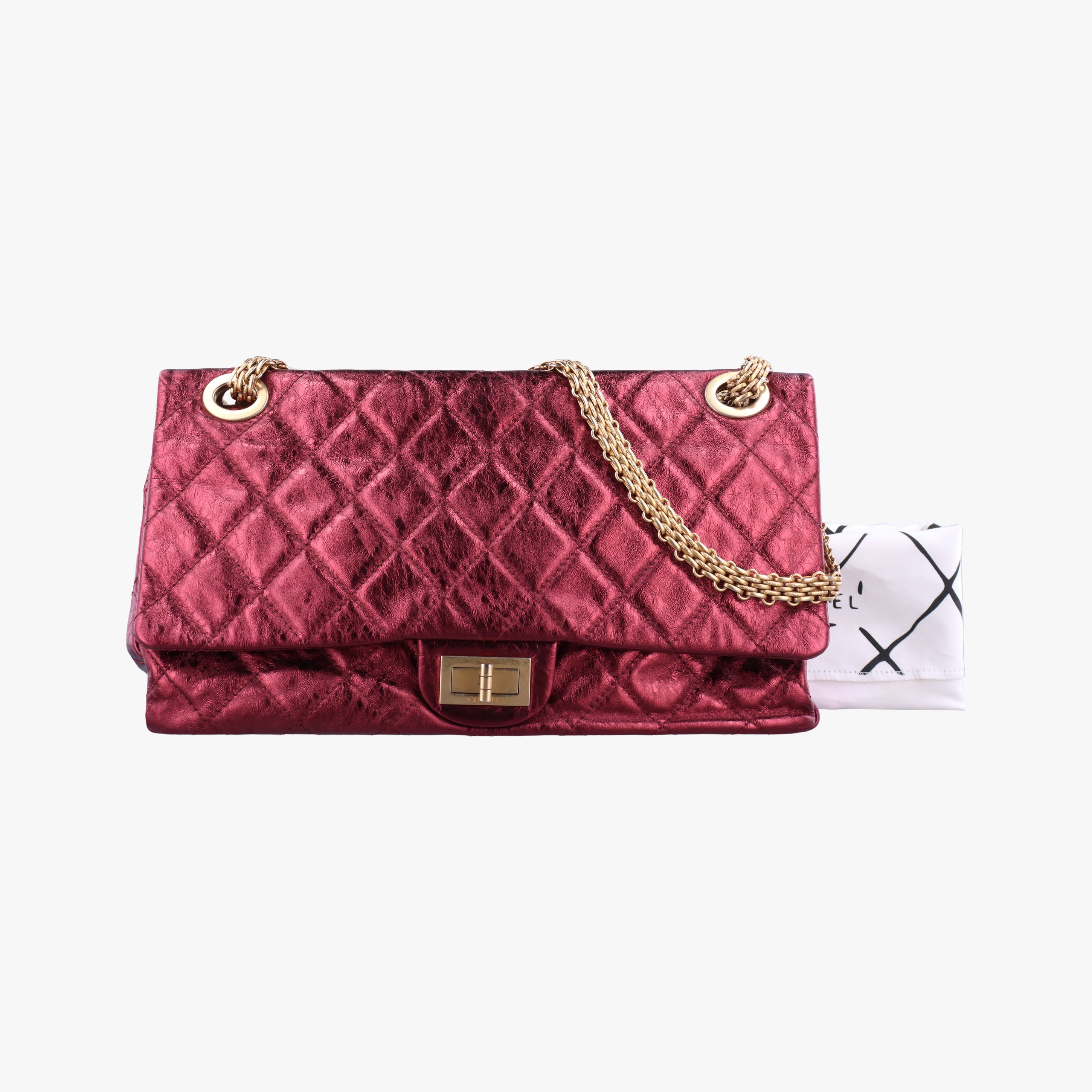 2.55 Matelasse Red Leather A37591 121536762.55 マトラッセ レッド レザー A37591 12153676