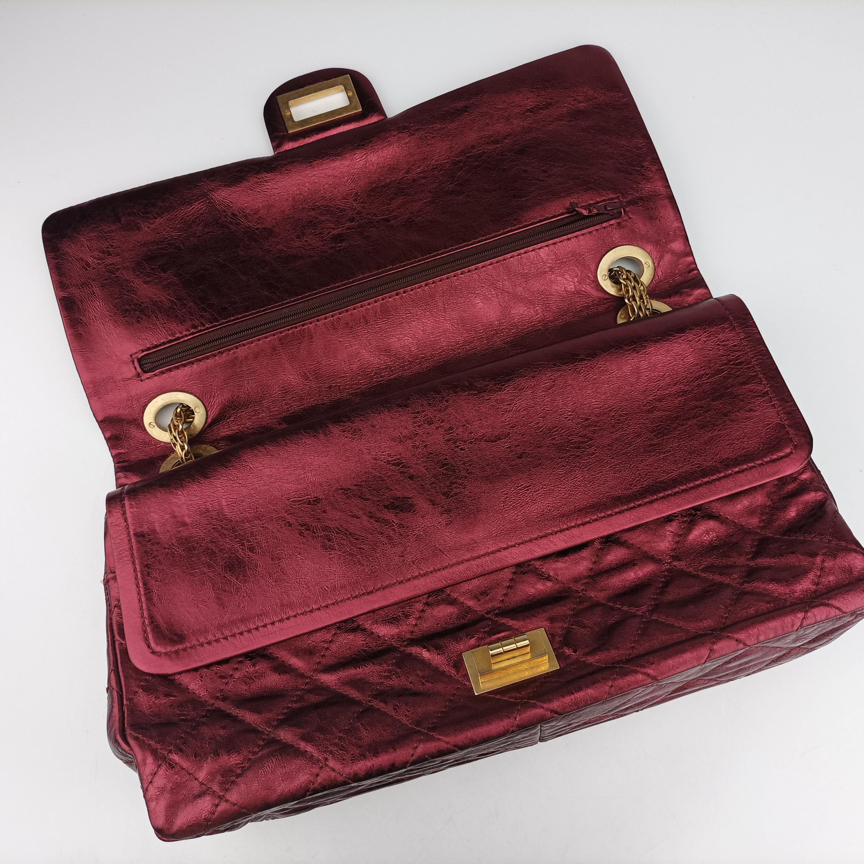 2.55 Matelasse Red Leather A37591 121536762.55 マトラッセ レッド レザー A37591 12153676