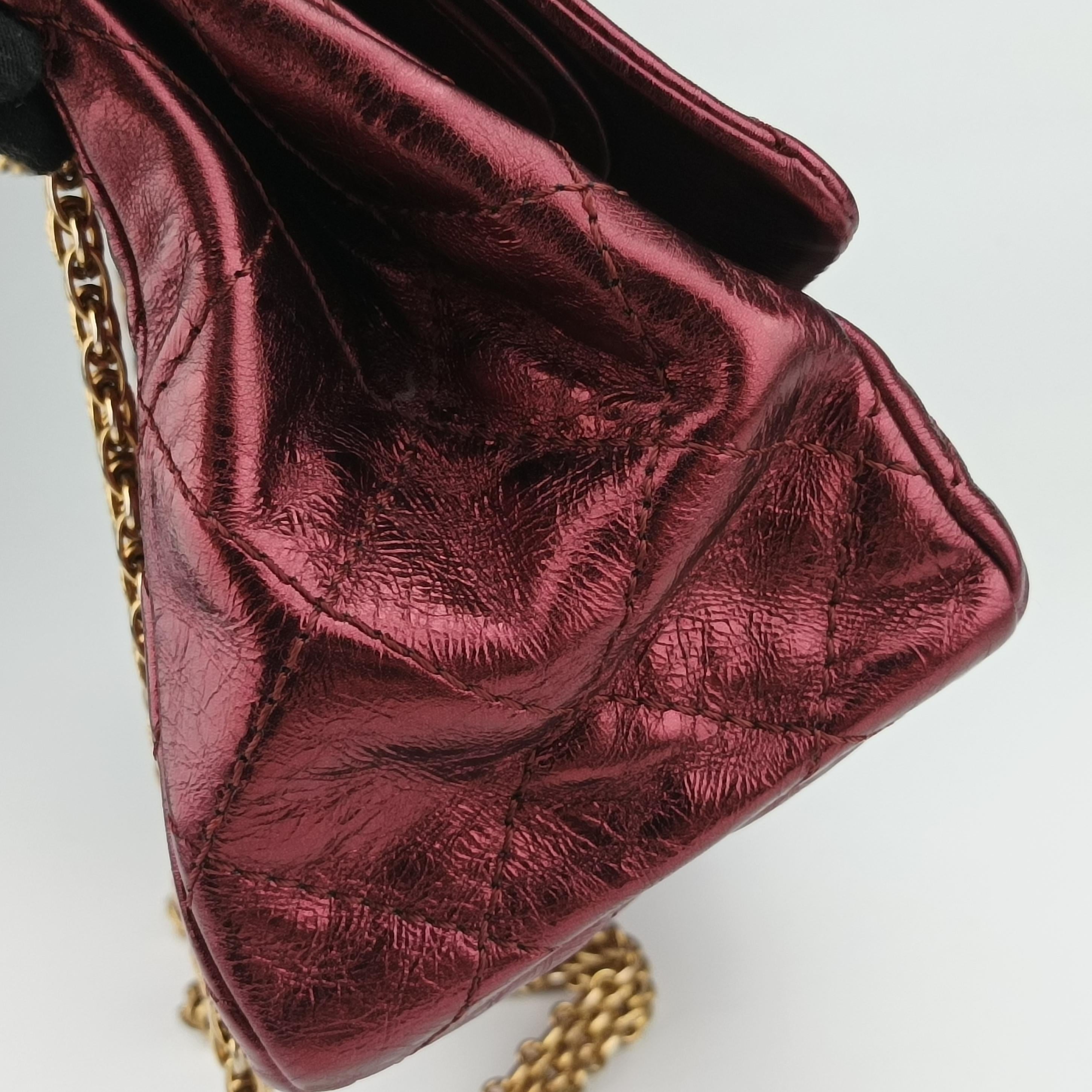 2.55 Matelasse Red Leather A37591 121536762.55 マトラッセ レッド レザー A37591 12153676